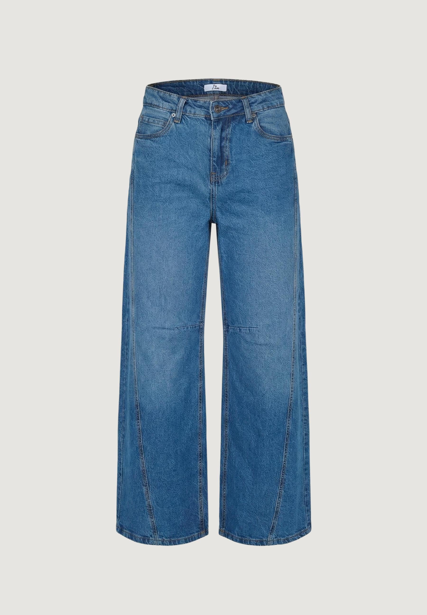 Baggy jeans I am Jeans Cotone A Gamba Larga