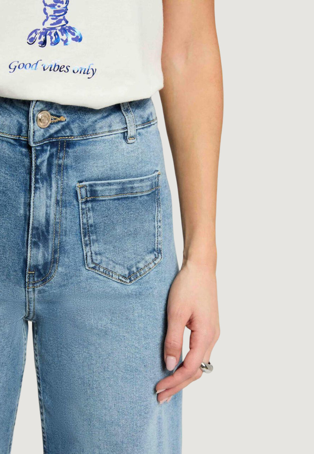 Jeans larghi Morgan De Toi 261-PODI