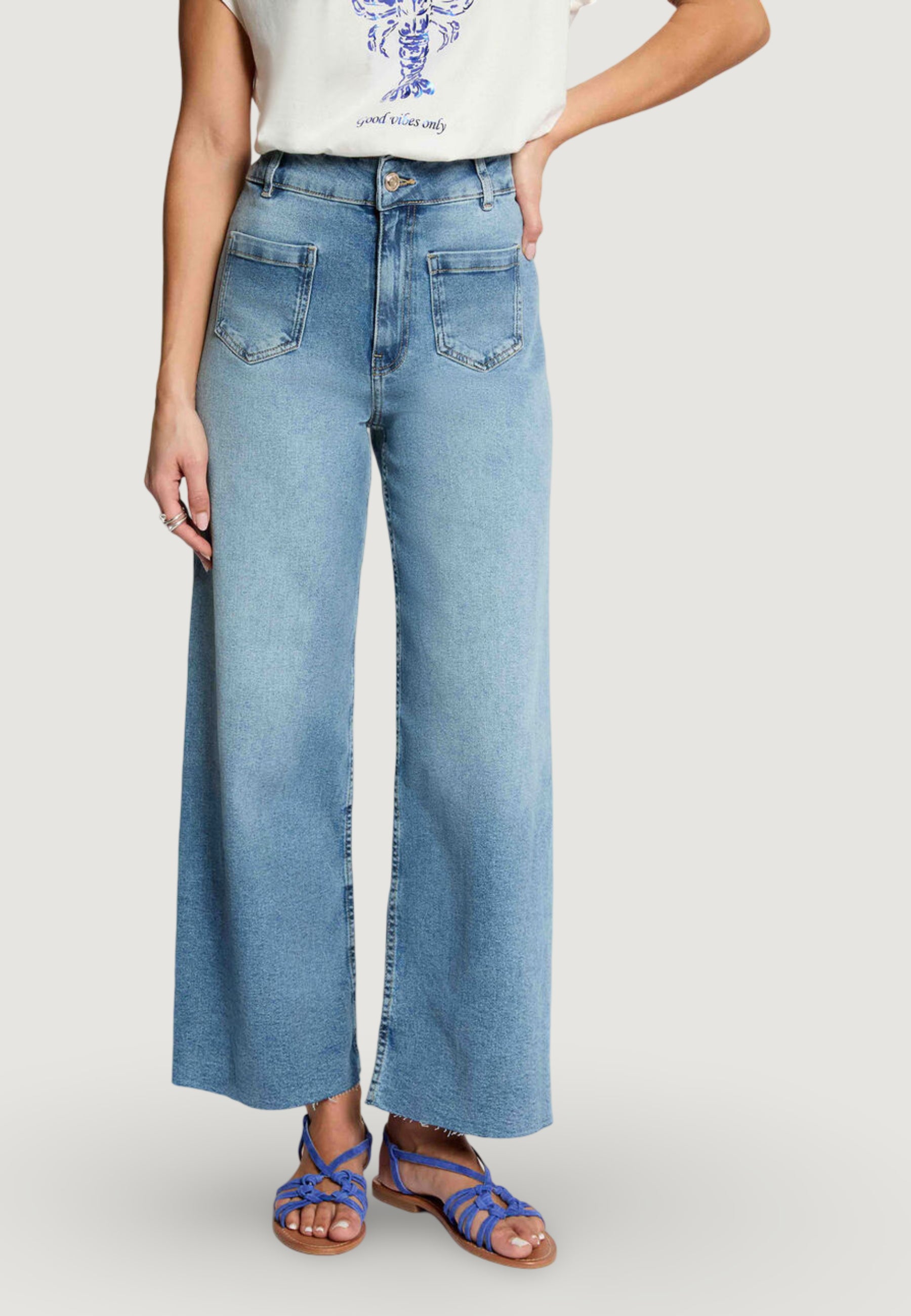 Jeans larghi Morgan De Toi 261-PODI