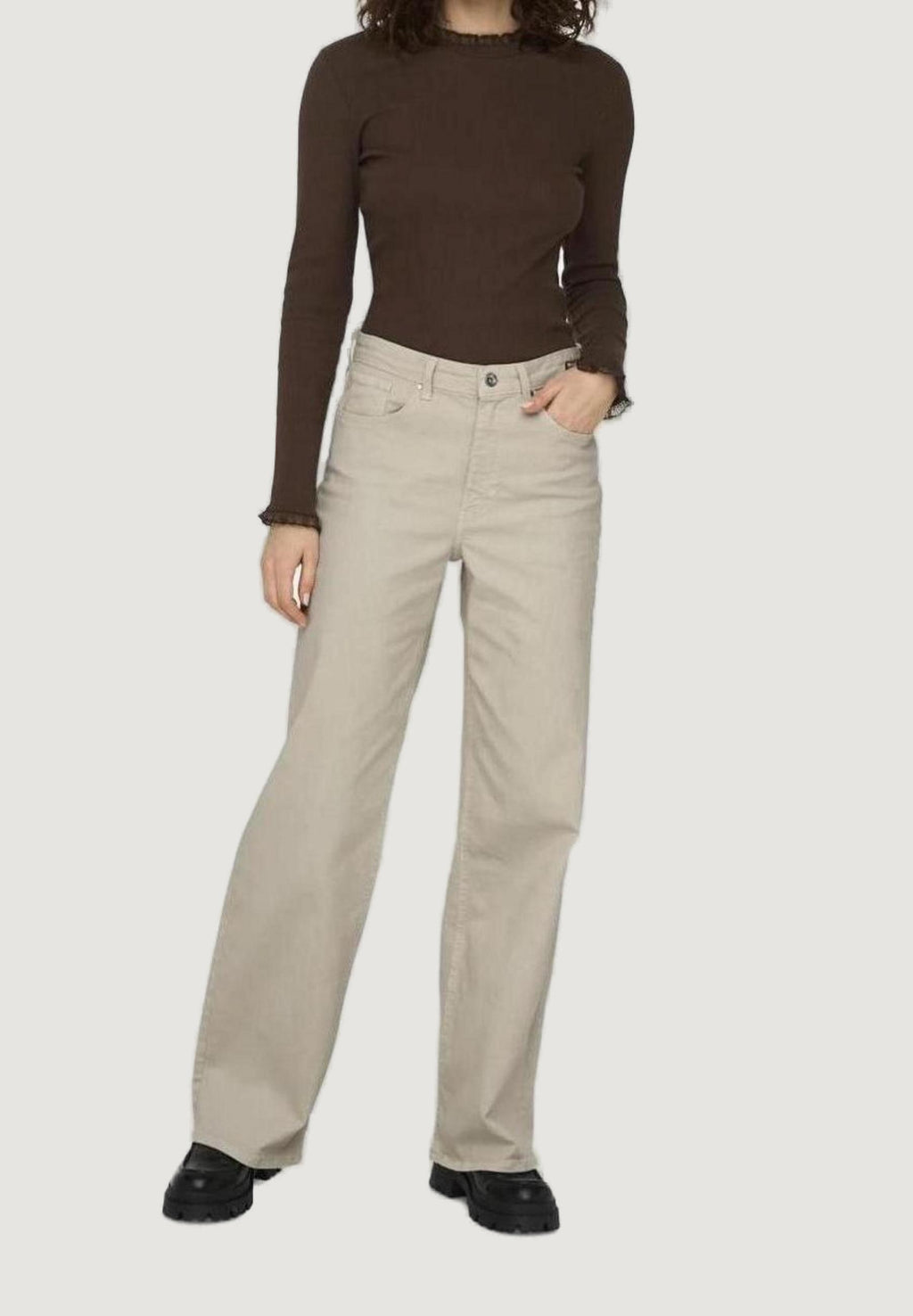 Jeans larghi Only ONLJUICY HW WIDE LEG DNM REA NOOS