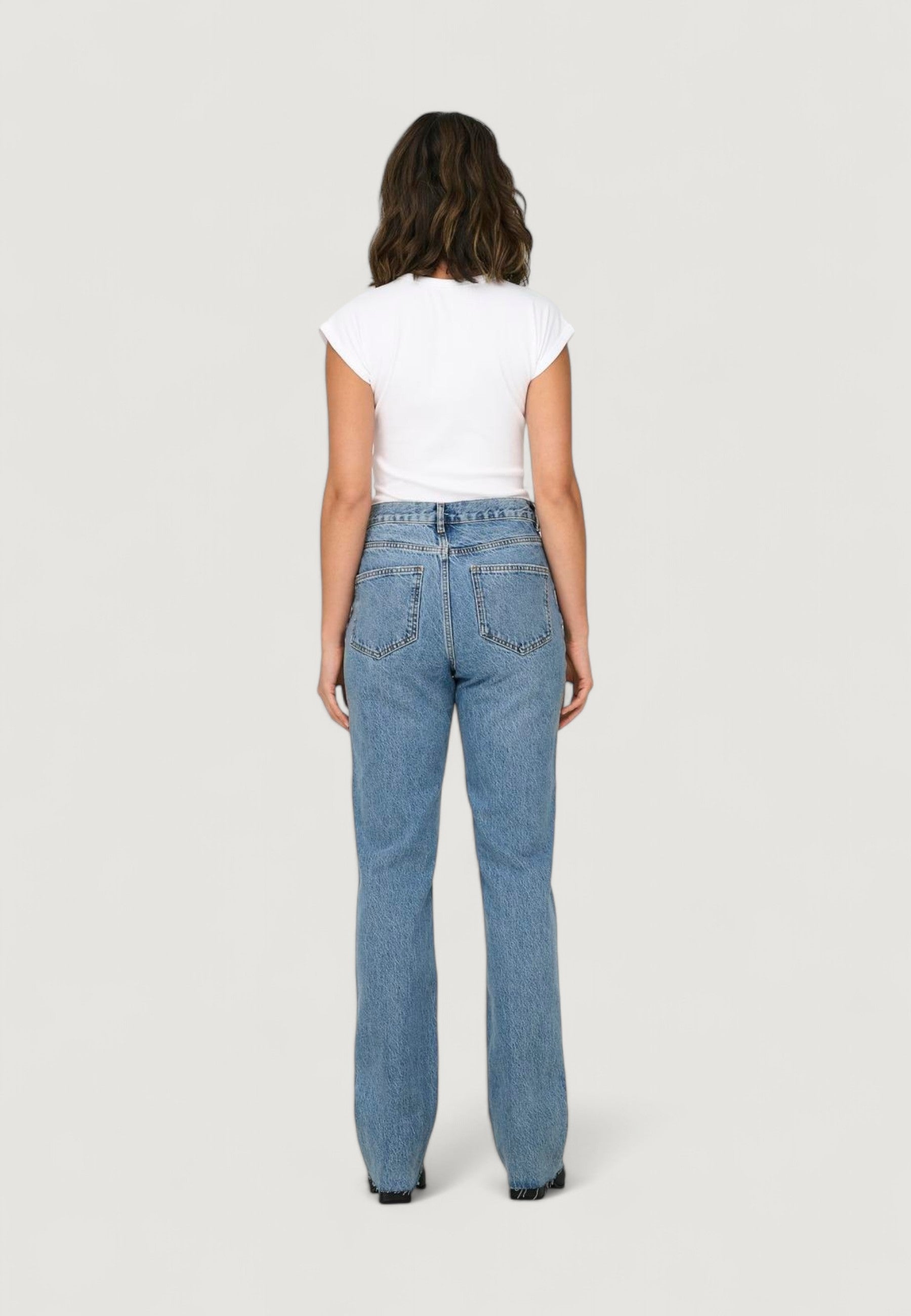 Jeans larghi Only ONLRILEY LIFE EX HW STR DNM DOT353 NOOS