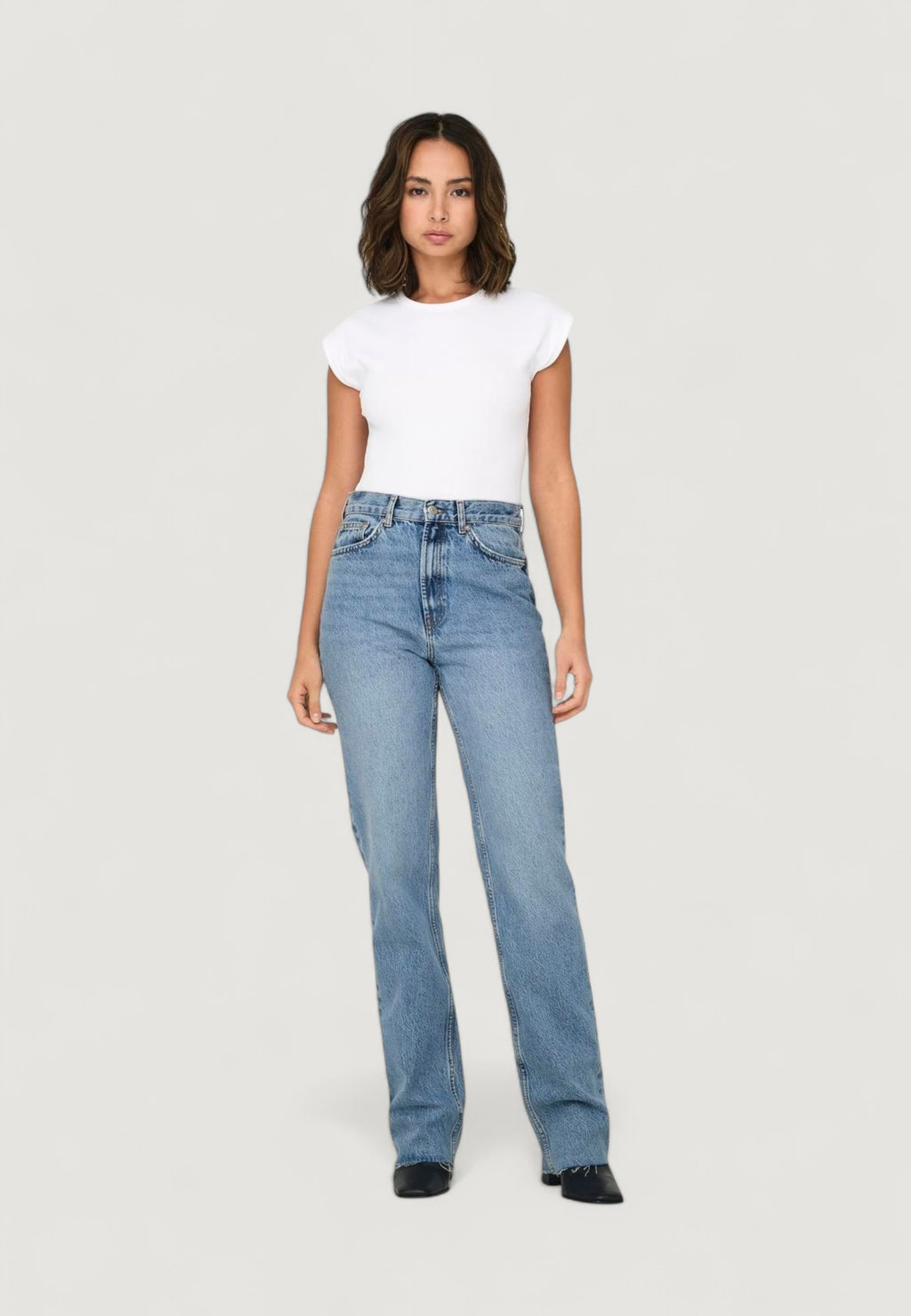 Jeans larghi Only ONLRILEY LIFE EX HW STR DNM DOT353 NOOS