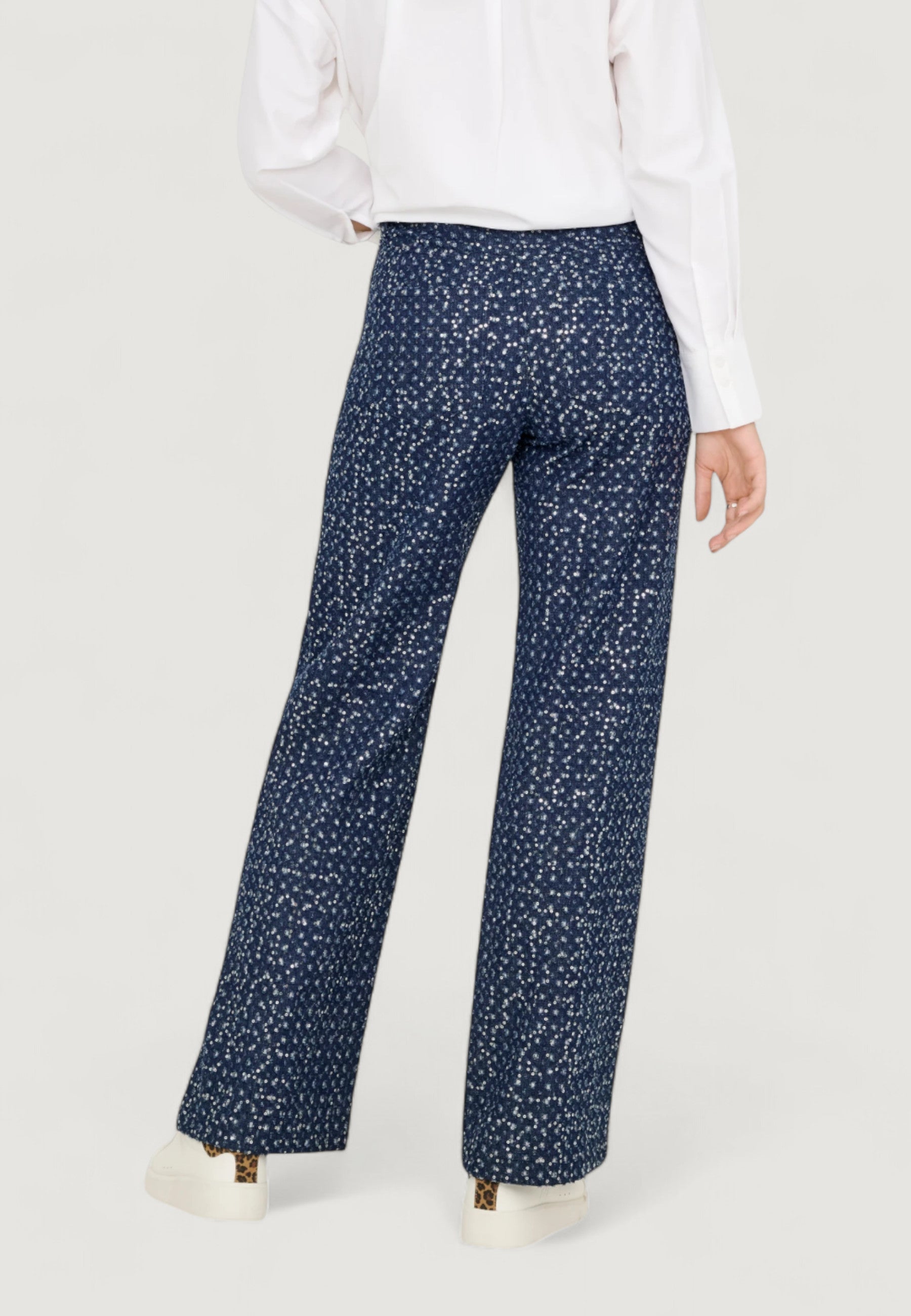 Jeans larghi Only Onlevita Shimmer Pants Otw
