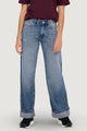 Baggy jeans Only ONLELLA MW WIDE FOLD UP DNM TAI519 NOOS