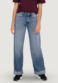 Baggy jeans Only ONLELLA MW WIDE FOLD UP DNM TAI519 NOOS