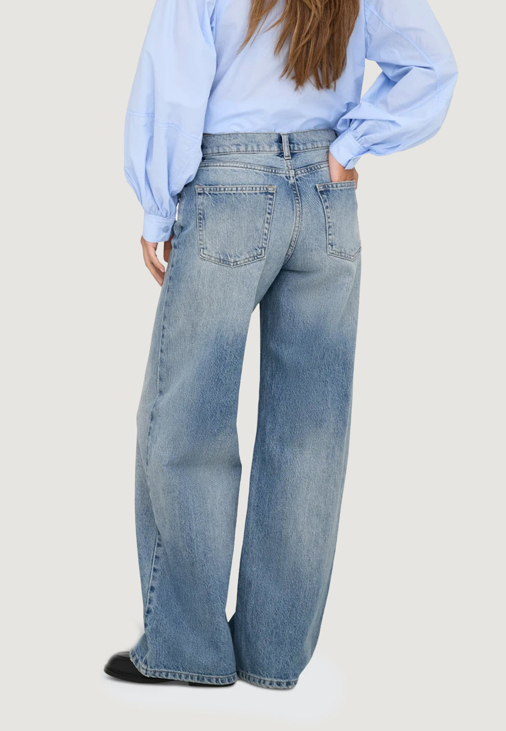 Jeans larghi Only Onlhope Low Waist Wide Dnm Tai