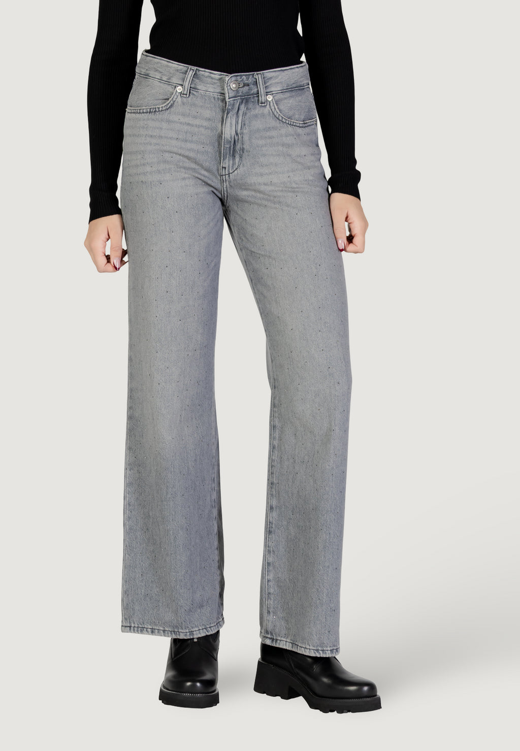 Jeans larghi Only Onlcobain Reg Wide Rhinestone Dnm Tai