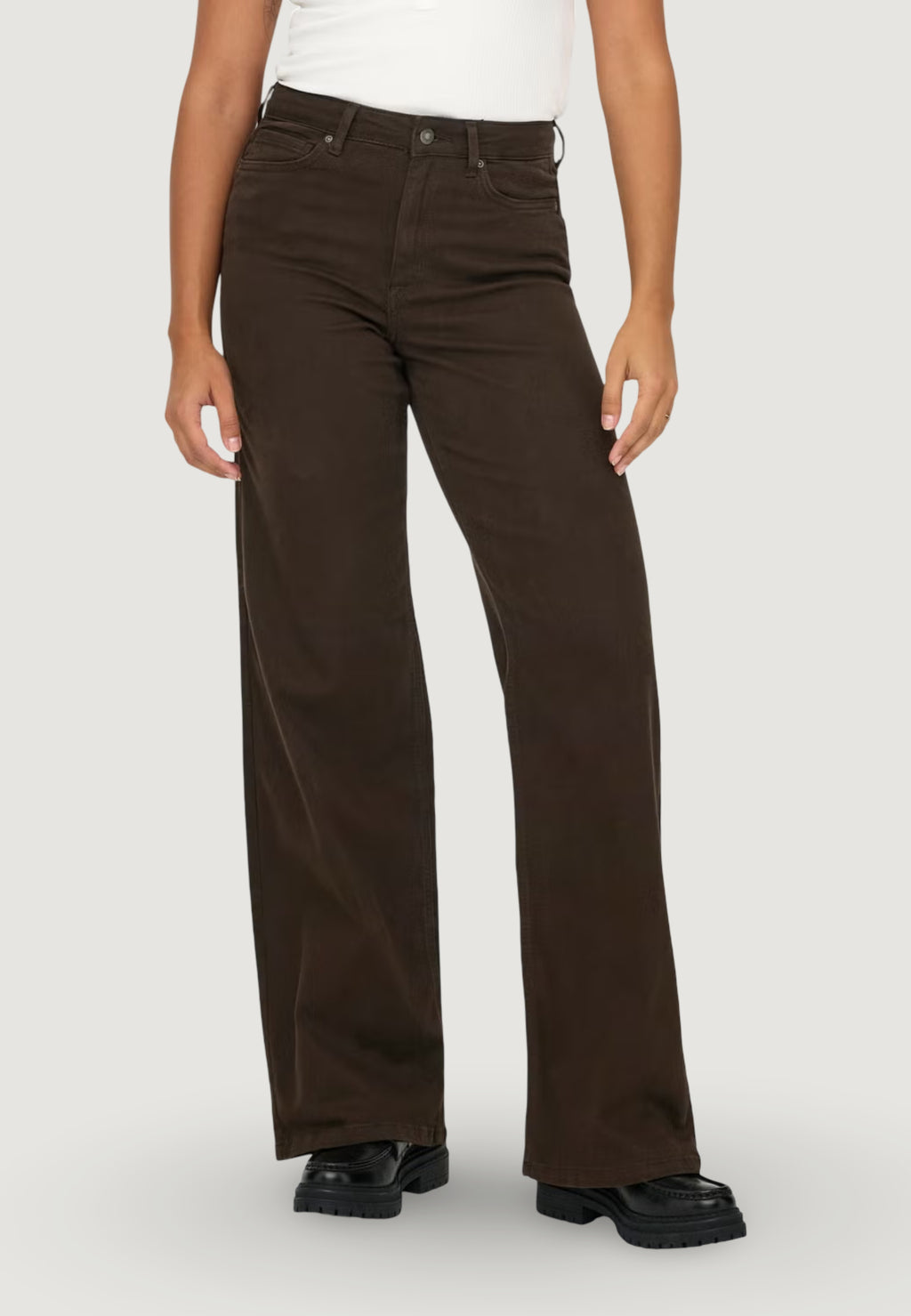 Jeans larghi Only ONLMADISON BLUSH HW WIDE COLOR DNM NOOS