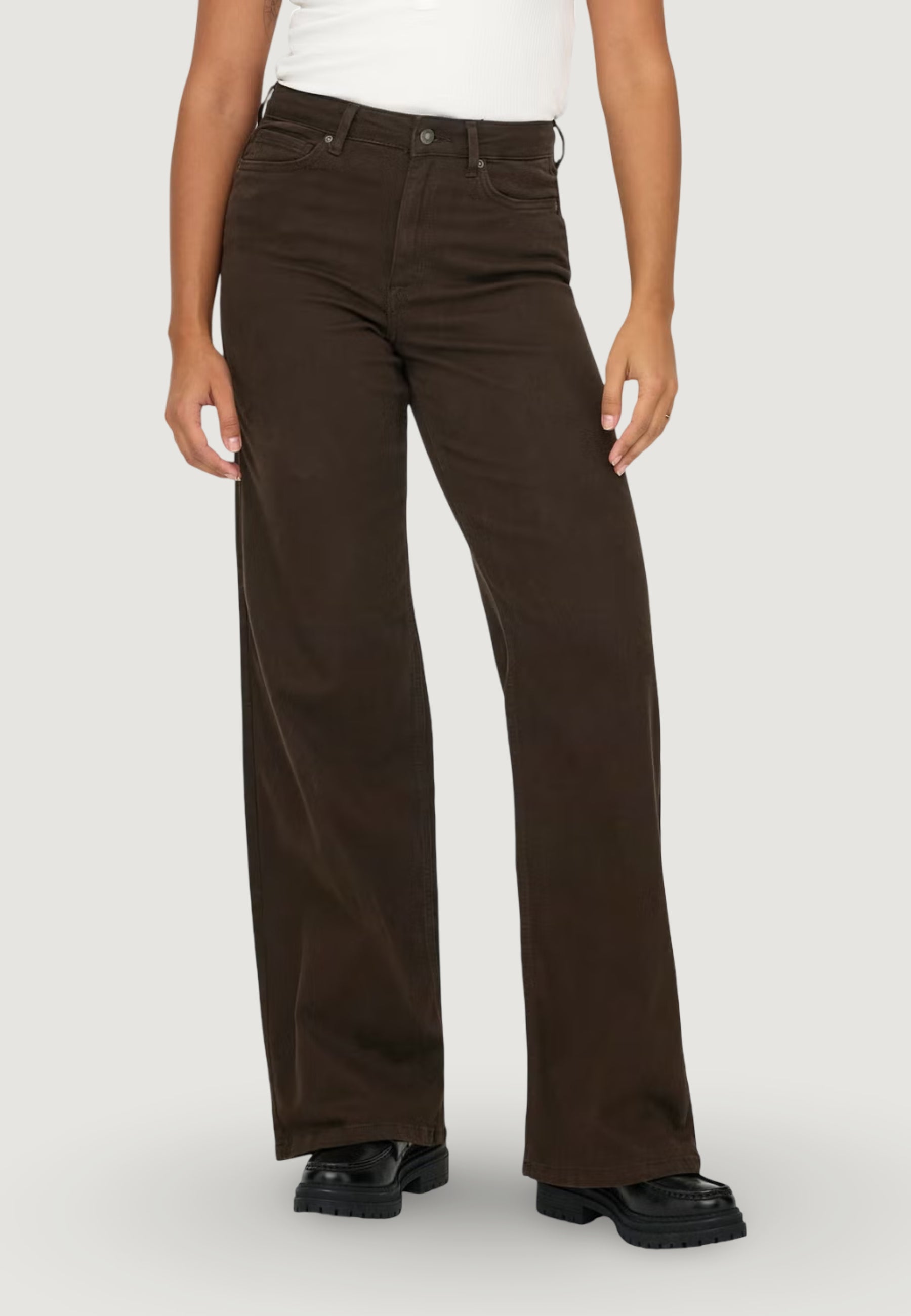 Jeans larghi Only ONLMADISON BLUSH HW WIDE COLOR DNM NOOS