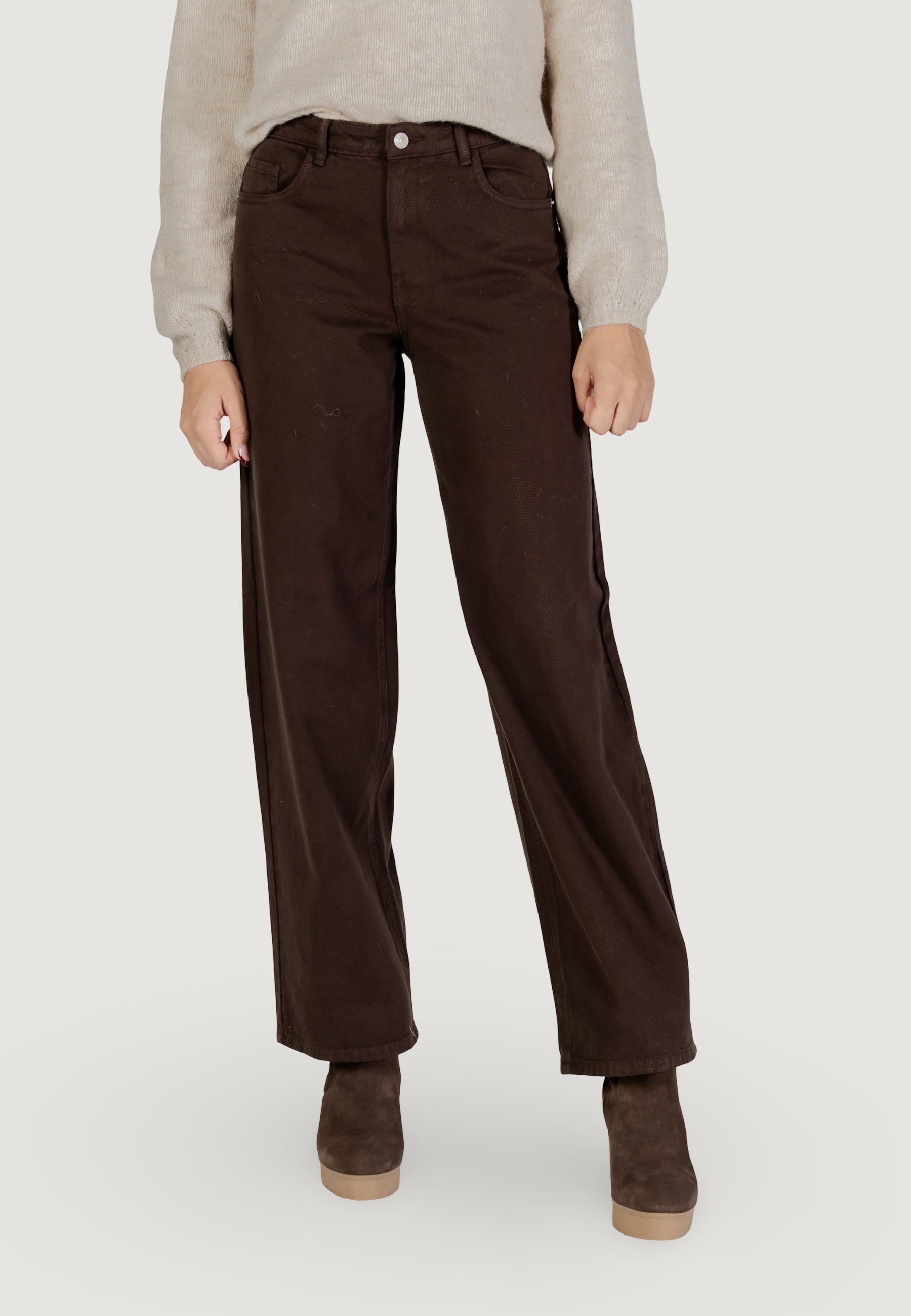 Jeans larghi Only Onlsolla Mw Relaxed Col Pant Pnt