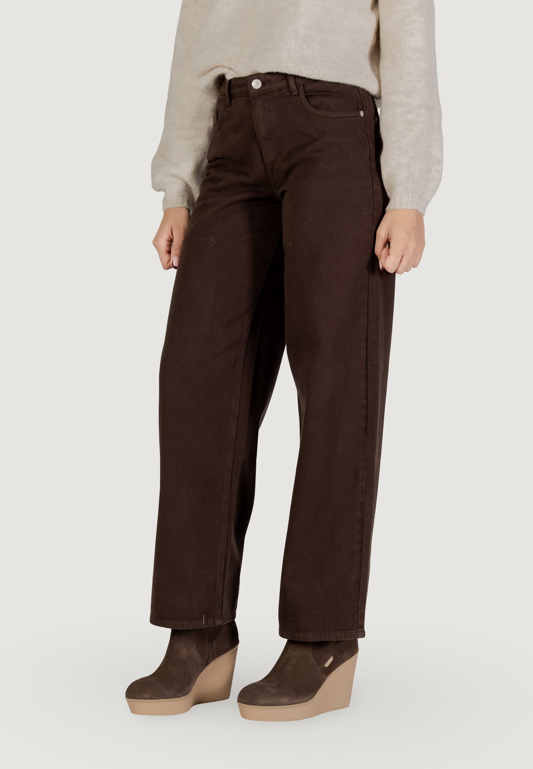 Jeans larghi Only Onlsolla Mw Relaxed Col Pant Pnt