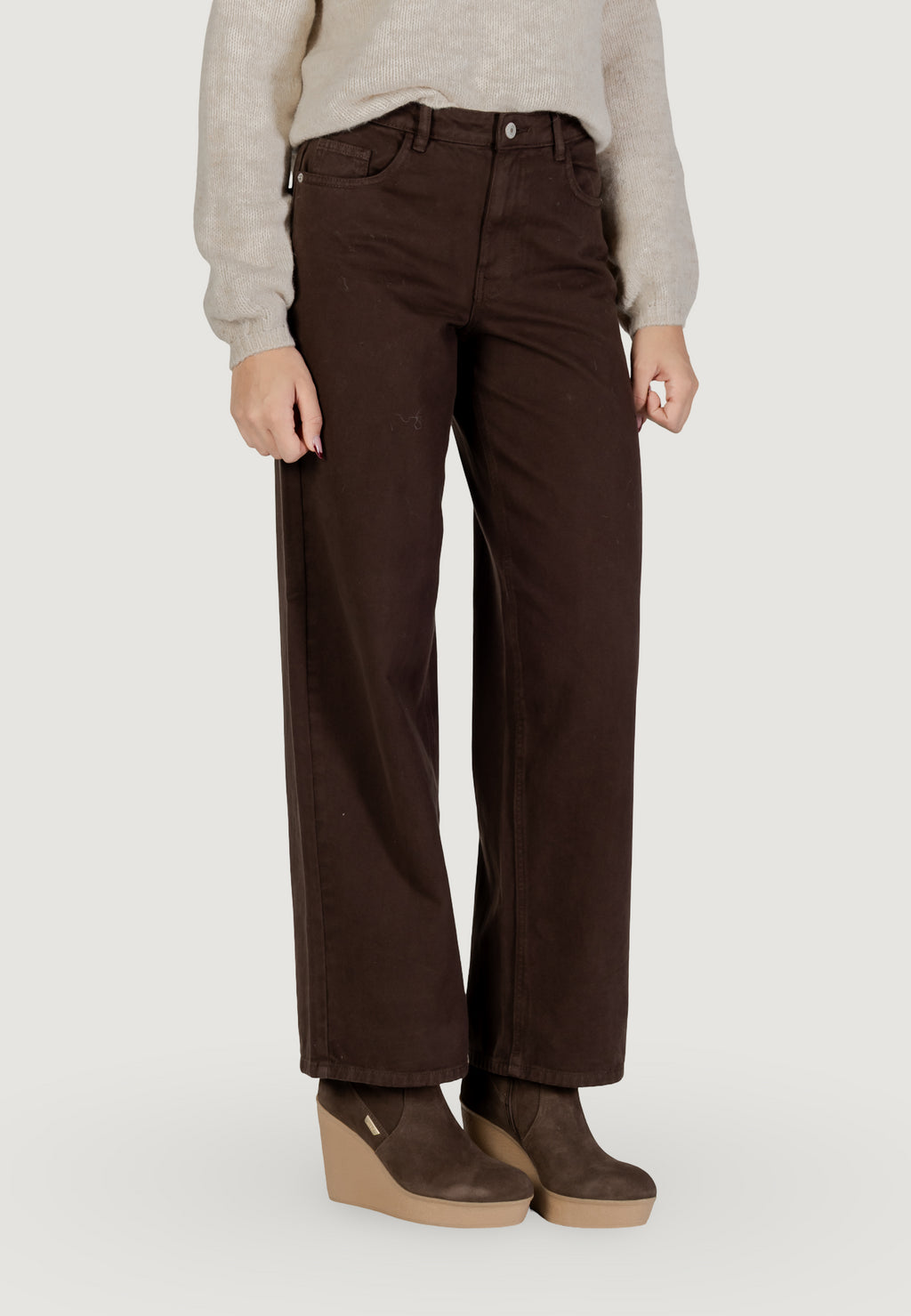 Jeans larghi Only Onlsolla Mw Relaxed Col Pant Pnt
