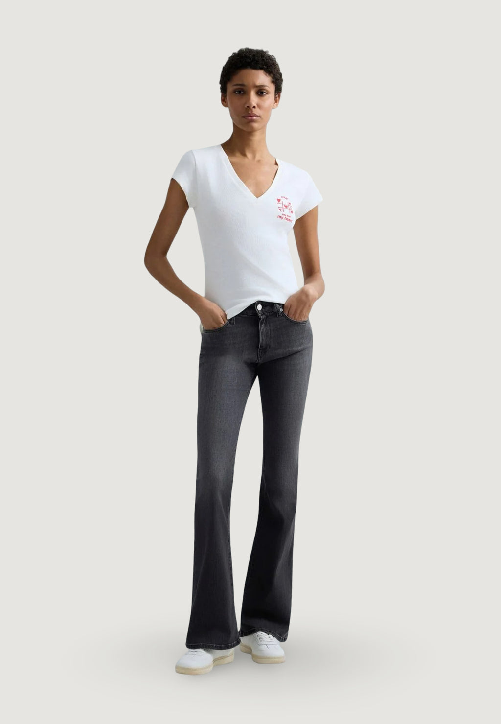 Jeans larghi Replay FLARE REGULAR WAIST