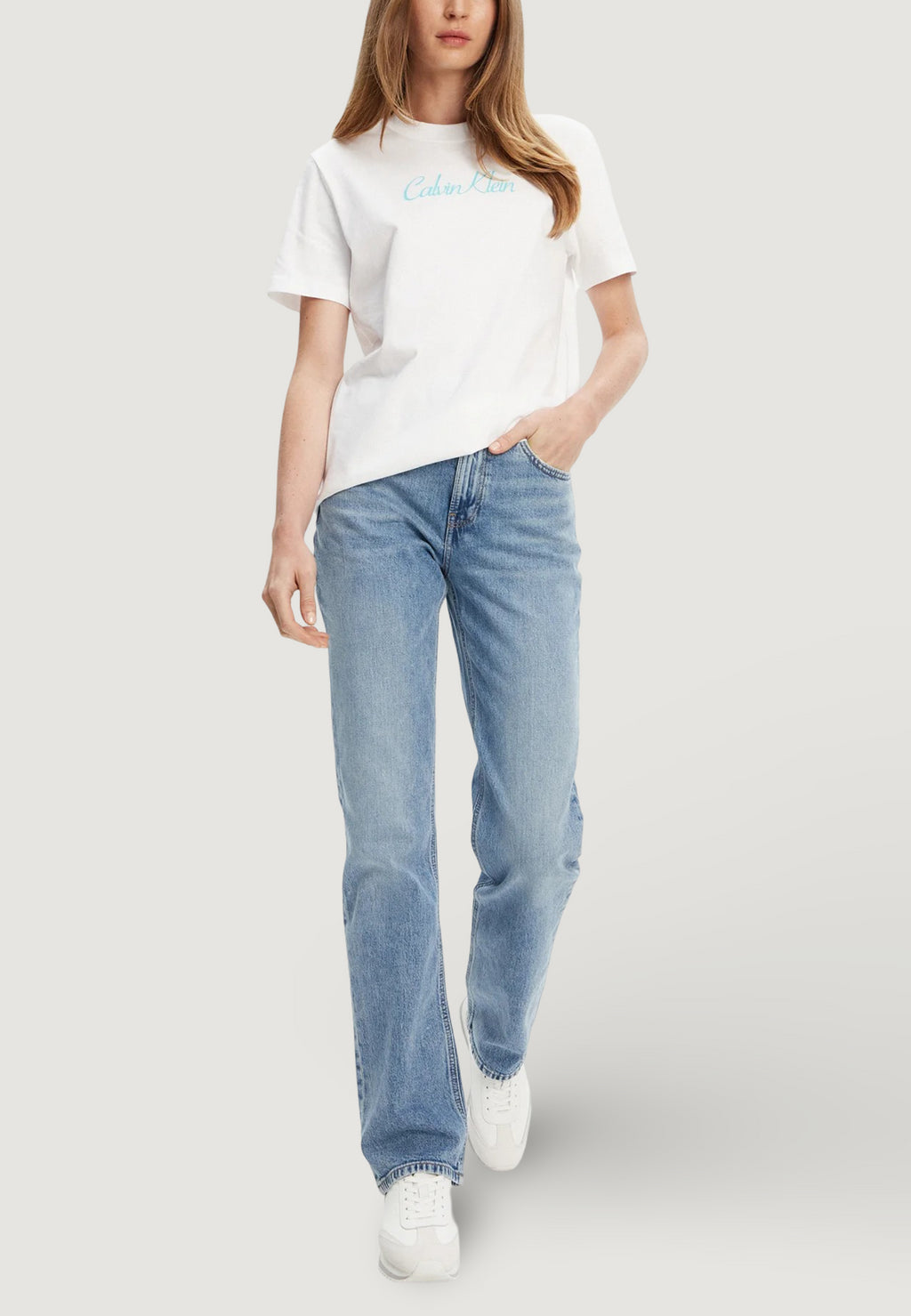 Mom jeans Calvin Klein Jeans HIGH RISE STRAIGHT N