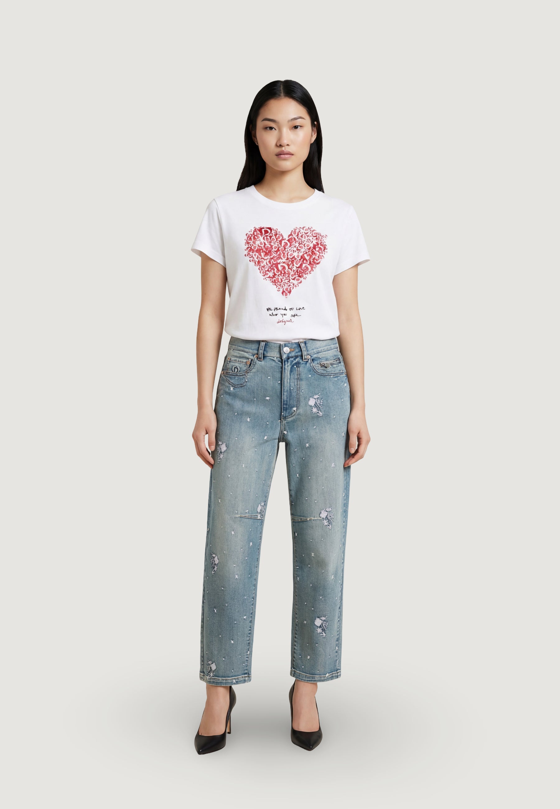 Jeans mom Desigual SHINE