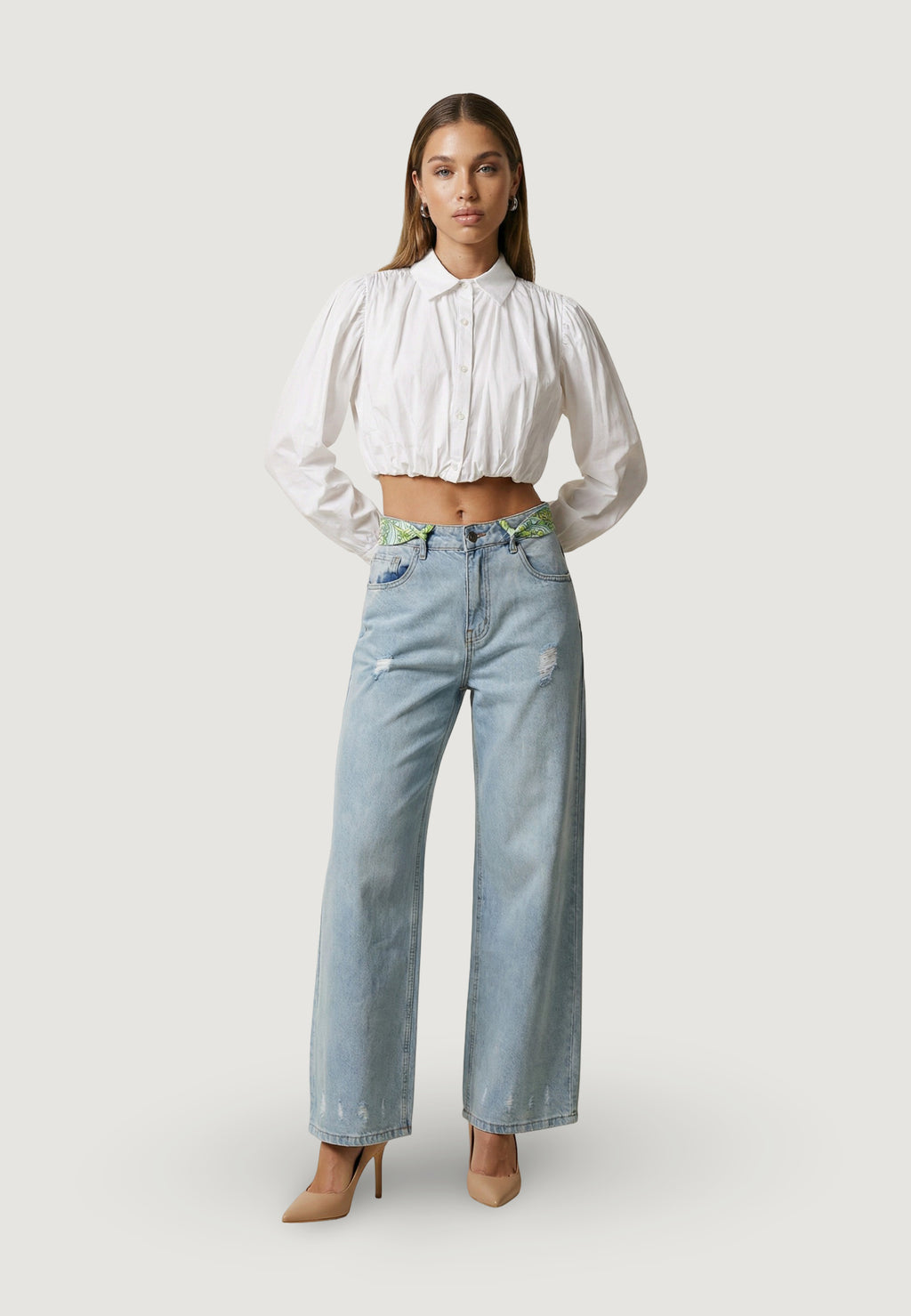 Jeans mom I am Jeans Cotone Strappati