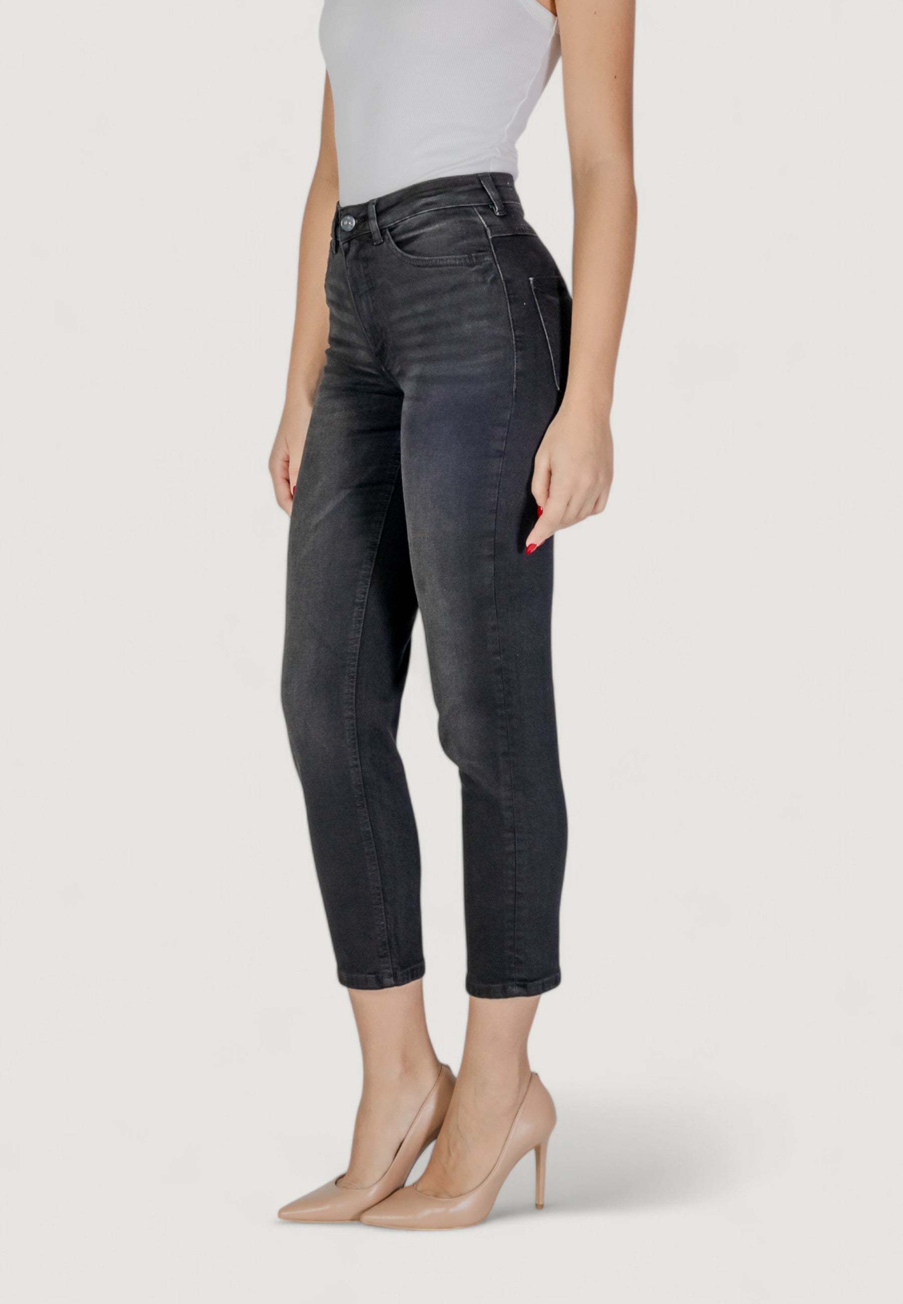 Jeans mom ICHI IHTWIGGY RAVEN