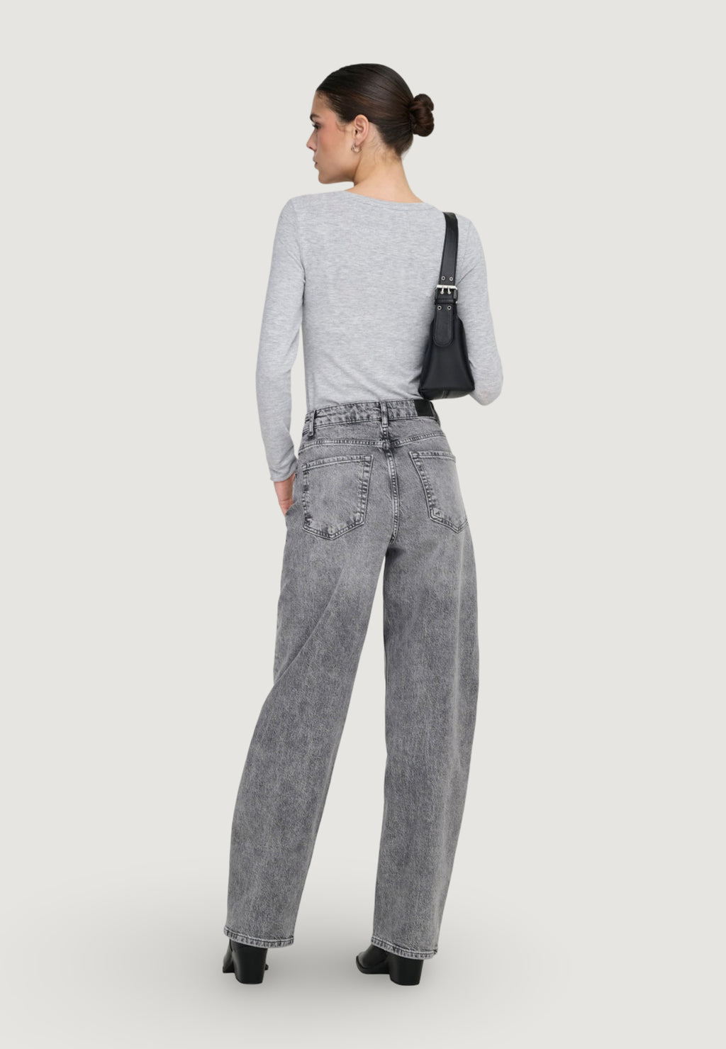 Mom jeans Jacqueline de Yong JDYBAILEY HW BARREL JEANS MG DNM