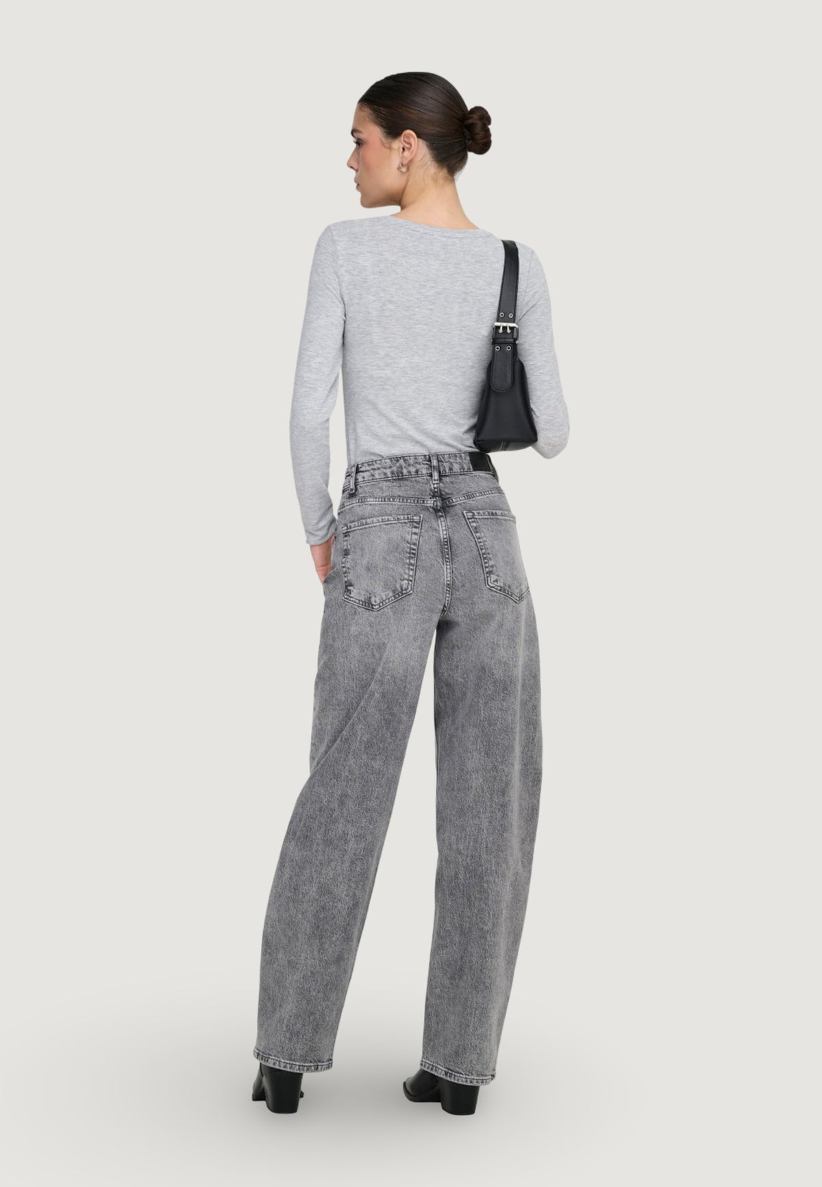 Mom jeans Jacqueline de Yong JDYBAILEY HW BARREL JEANS MG DNM