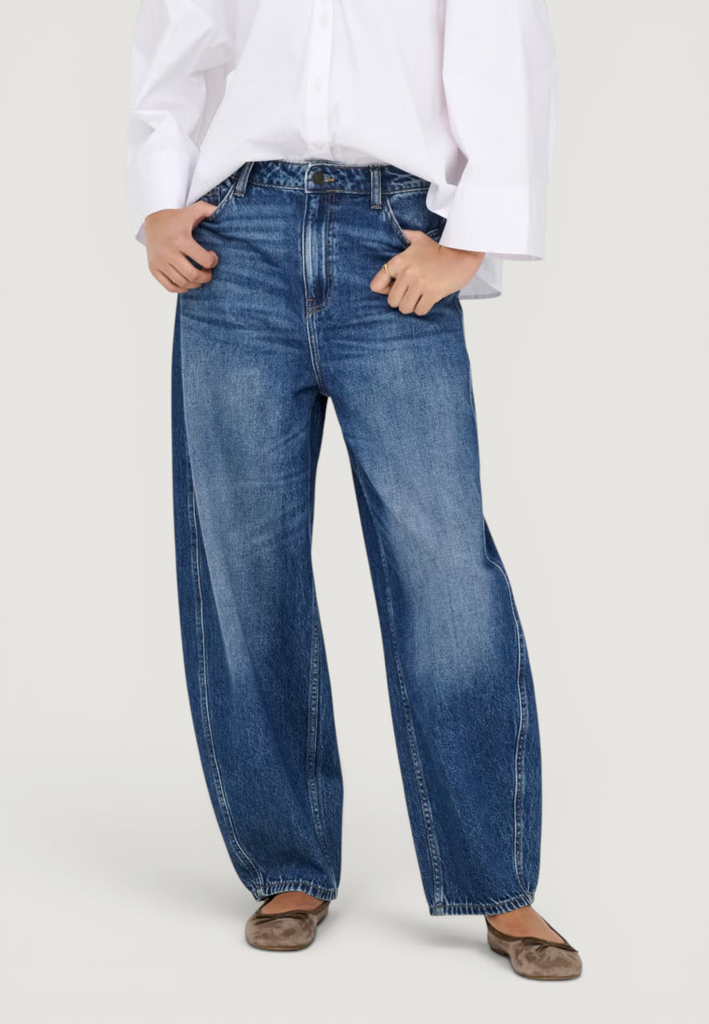 Jeans mom Jacqueline de Yong JDYSUSIE MW BARREL MB JEANS DNM NOOS