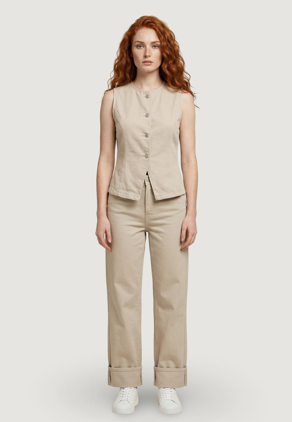 Jeans mom Only Onleverly Hw Slim St Fold-Up Cc Pnt