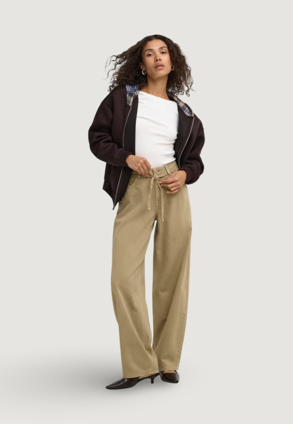 Jeans mom Only ONLGIANNA-SILLA MW ST BELT PANT PNT NOOS