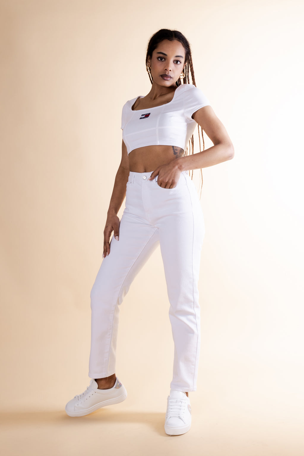 Jeans mom Only ONLEMILY STRETCH HW ST AK DNM CRO790NOOS
