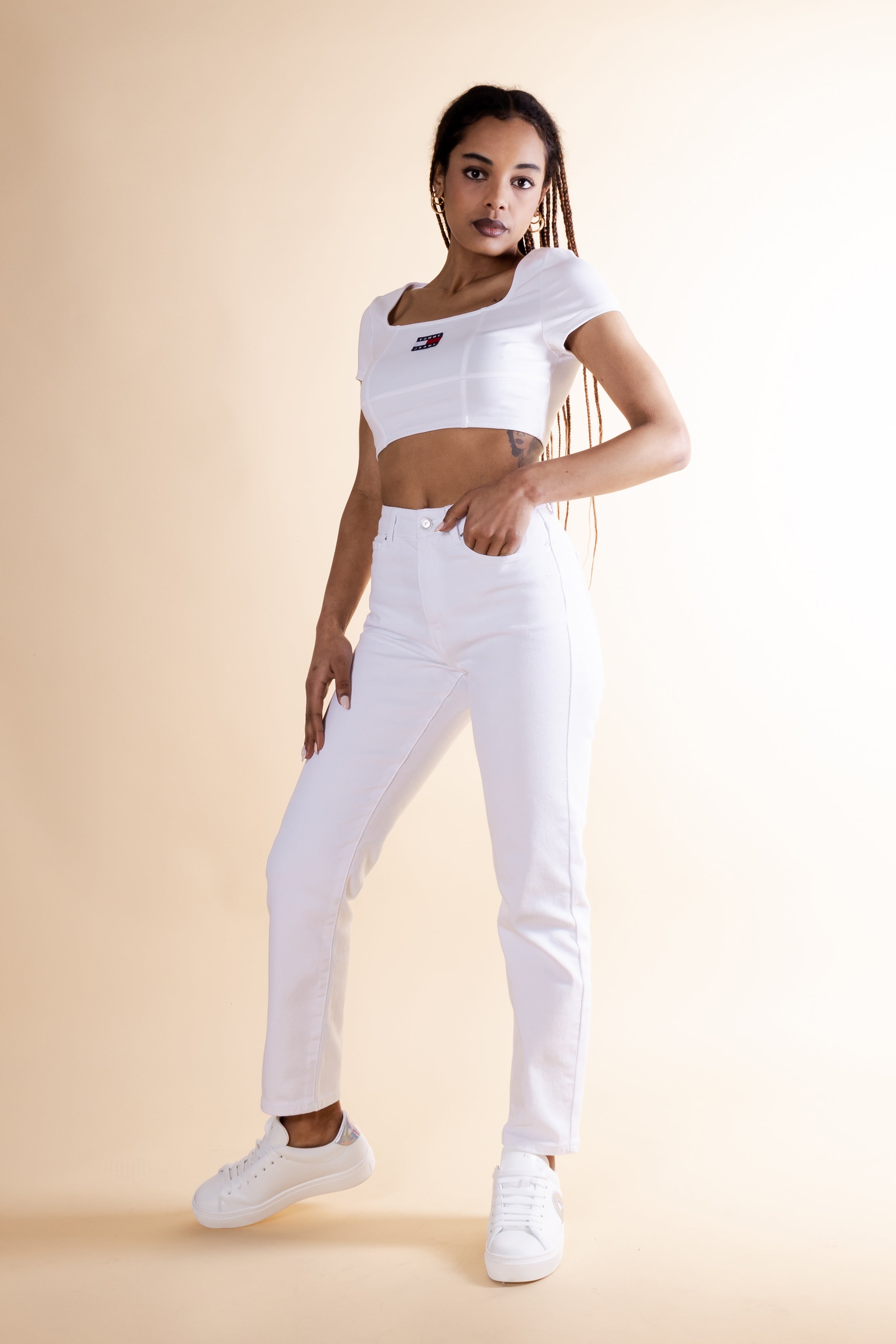 Jeans mom Only ONLEMILY STRETCH HW ST AK DNM CRO790NOOS