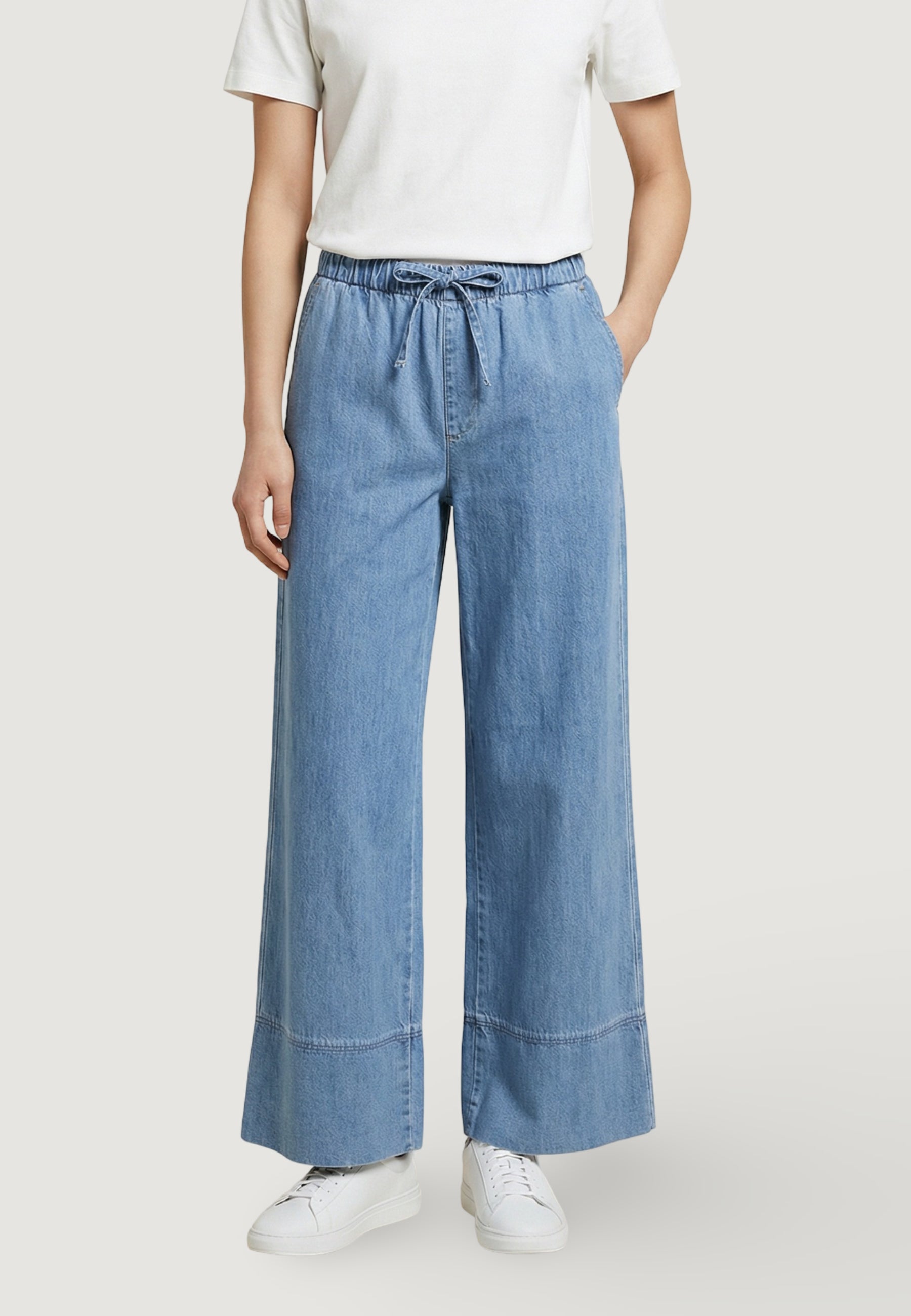 Jeans mom Only Onlleola Hw String Jns Dnm Akm Sud