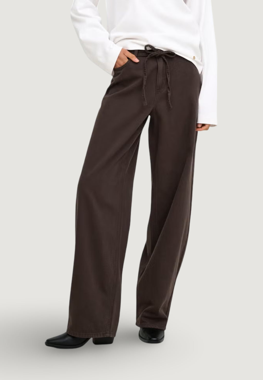 Jeans mom Only ONLGIANNA-SILLA MW ST BELT PANT PNT NOOS