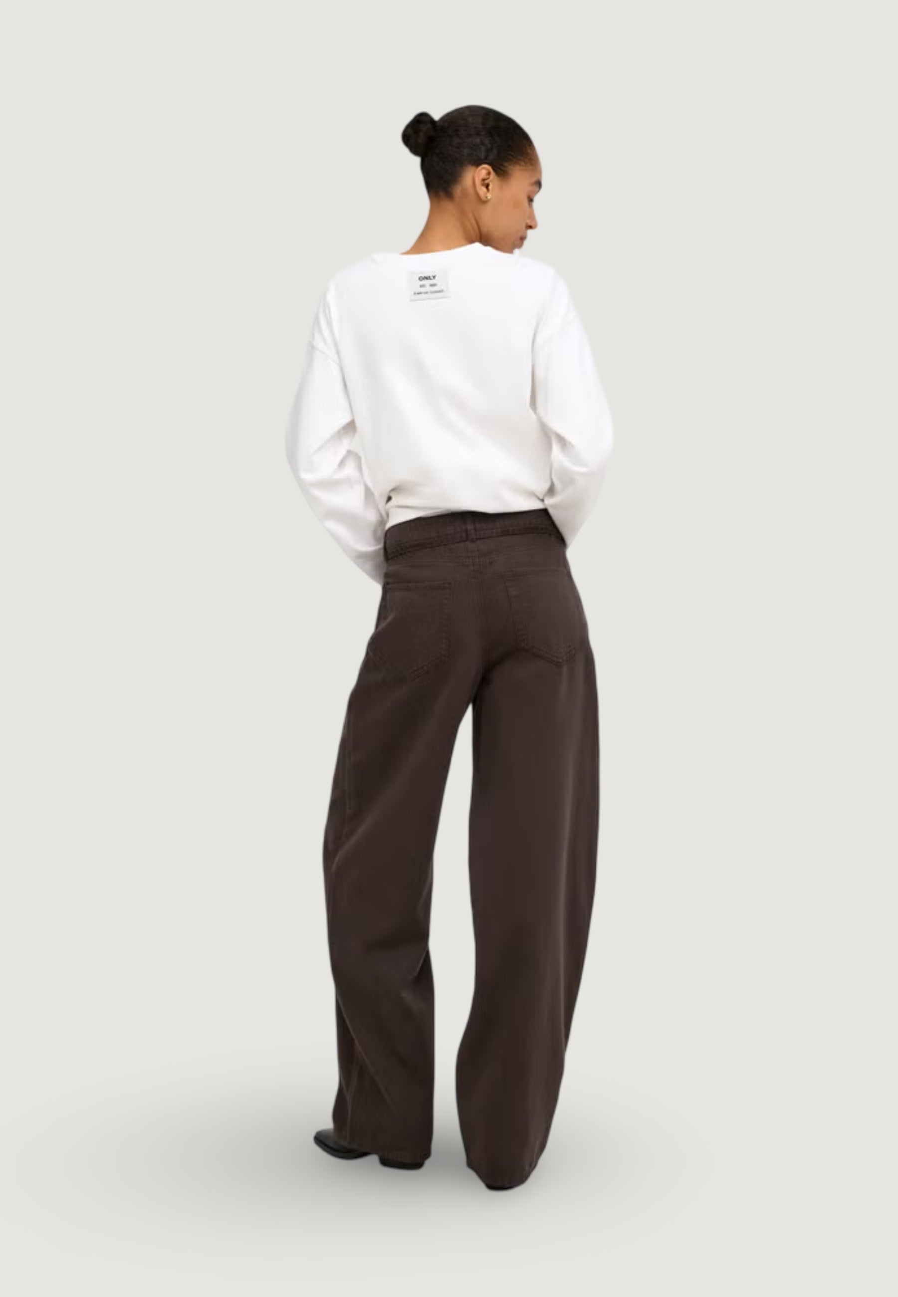 Jeans mom Only ONLGIANNA-SILLA MW ST BELT PANT PNT NOOS