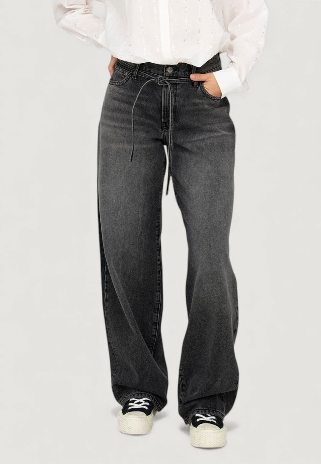 Mom jeans Only ONLGIANNA MW STRAIGHT DNM DOT980 NOOS