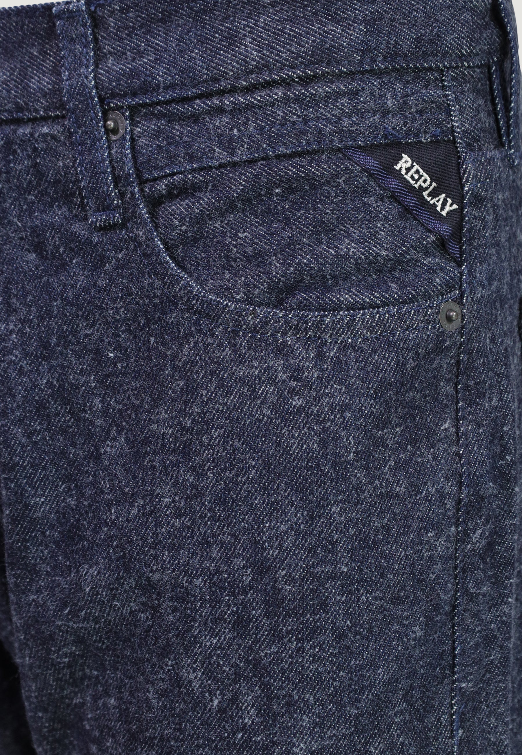 Regular / Loose jeans Replay 12 OZ WOOLLY BLUE COTTON DENIM