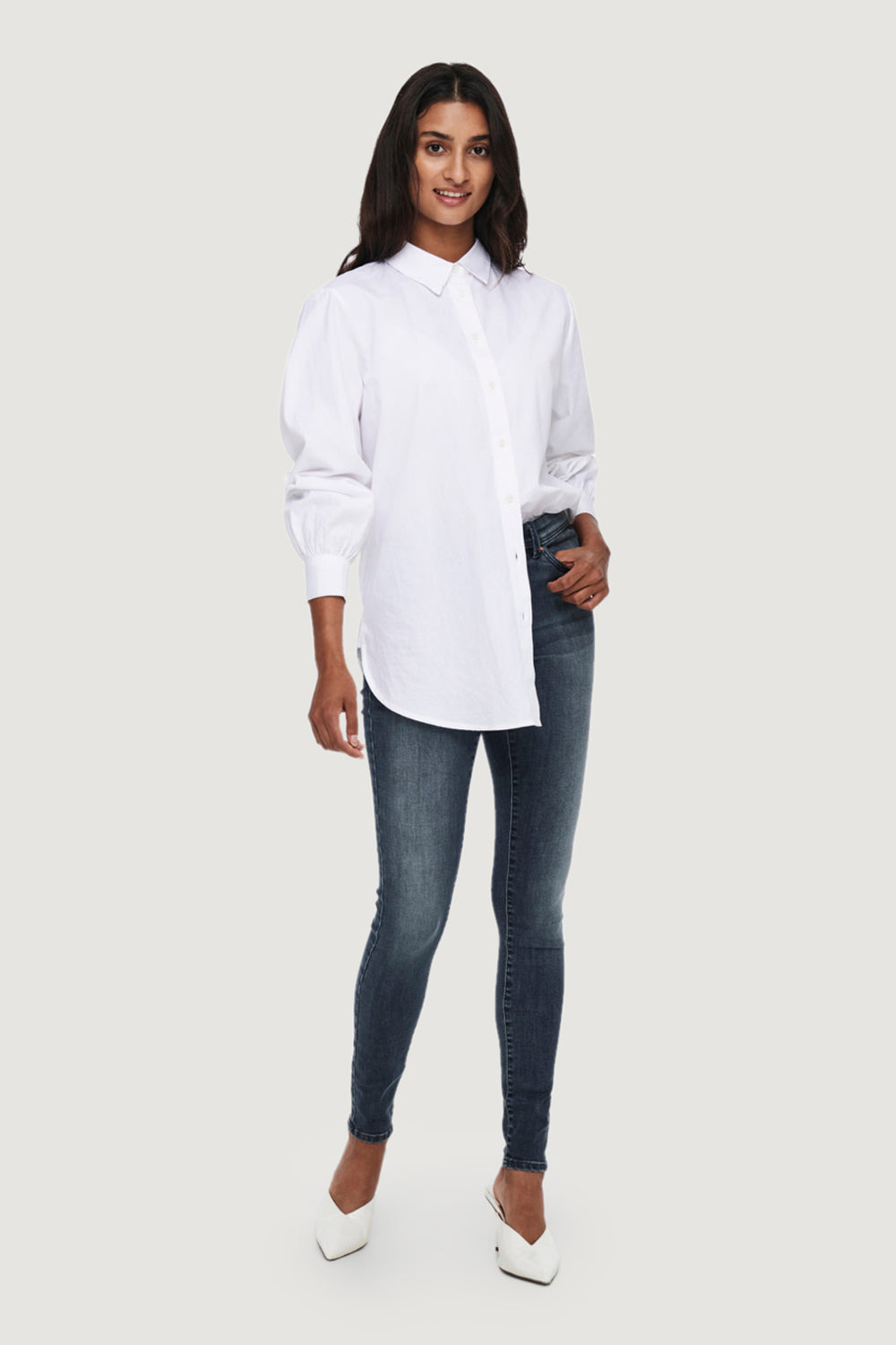 Jeans skinny Only ONLWAUW MID SK DNM BJ777 NOOS