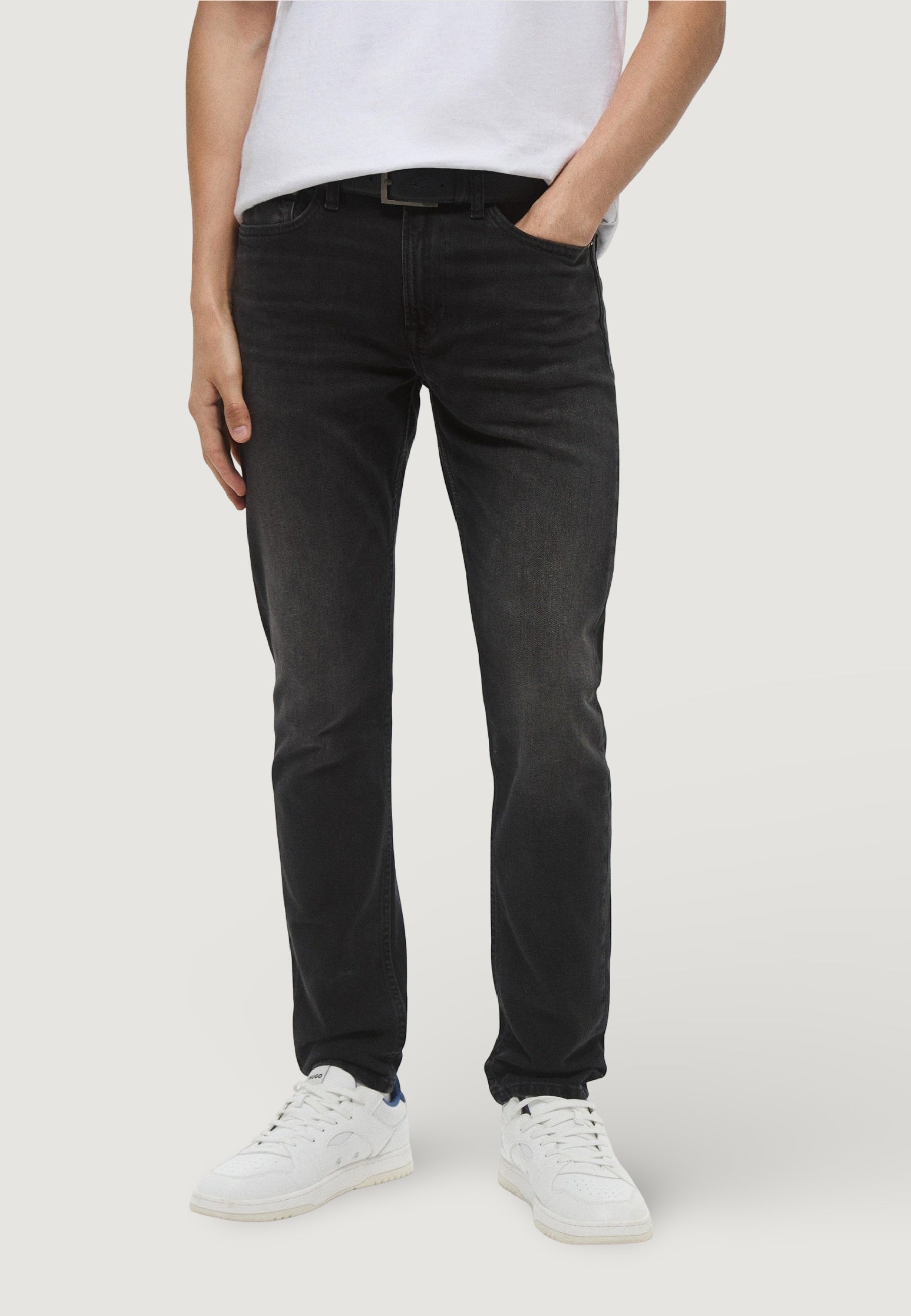 Jeans slim Calvin Klein Jeans SLIM TAPER BLACK OIL