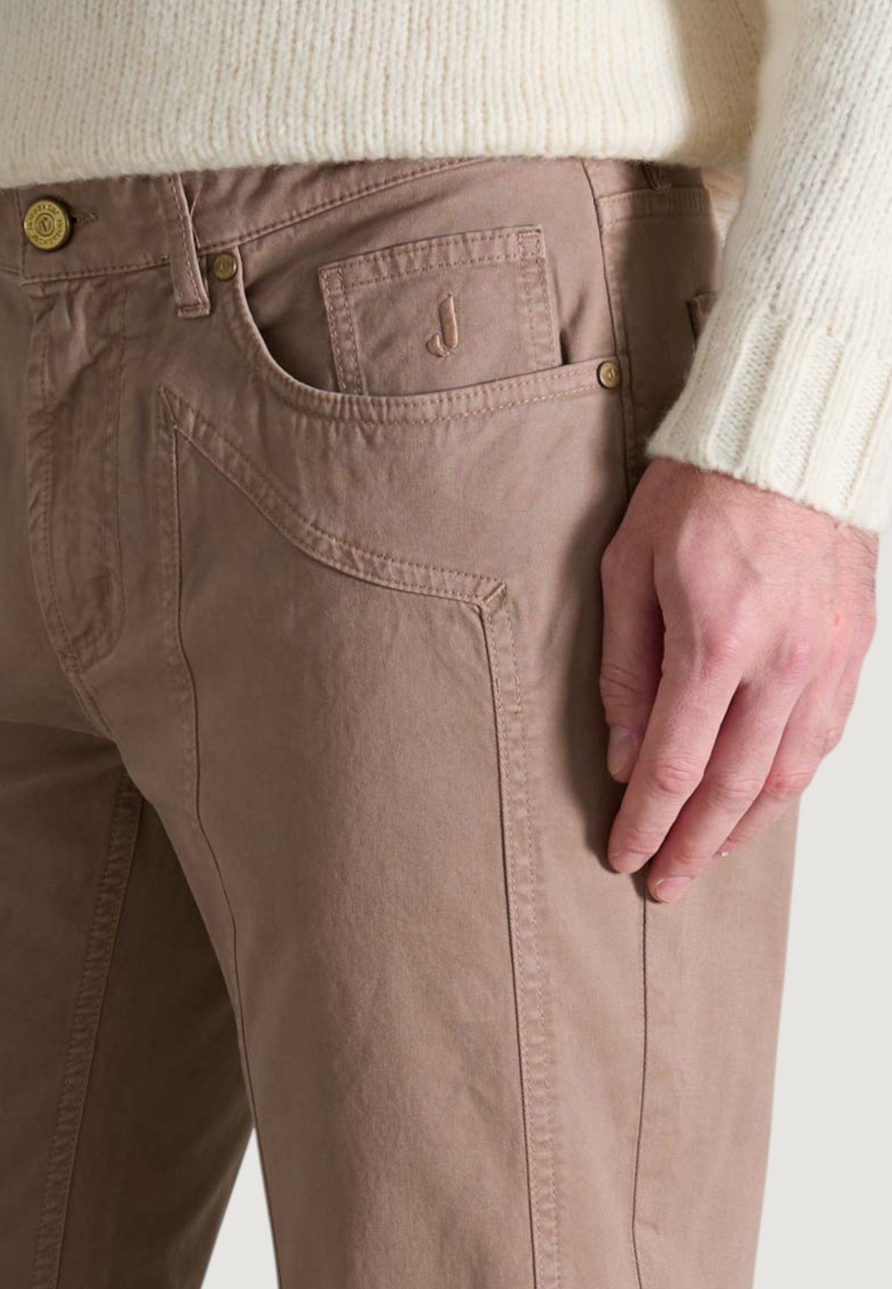 Pantaloni slim Jeckerson JOHN 5 TASCHE TOPPA