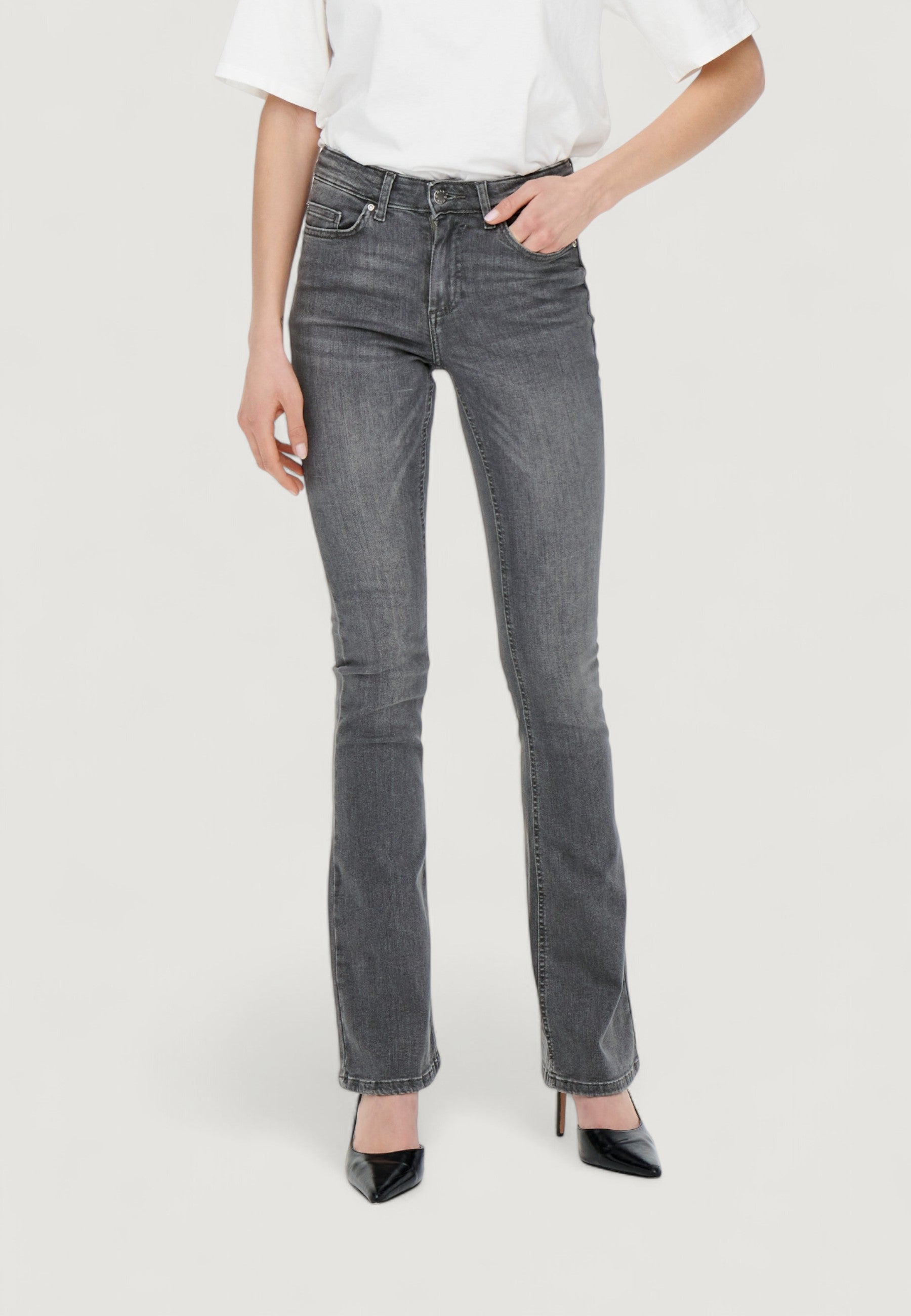 Jeans slim Only ONLBLUSH LIFE MID FLARED TAI0918