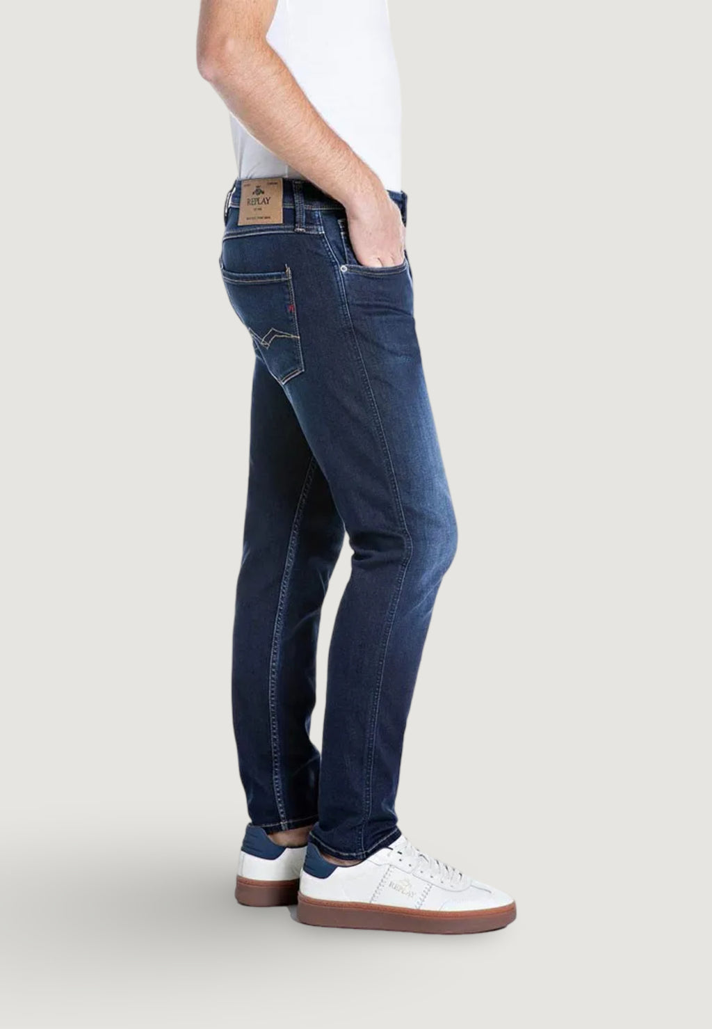 Slim jeans Replay 10 OZ DARK INDIGO POWER STRETCH DENIM