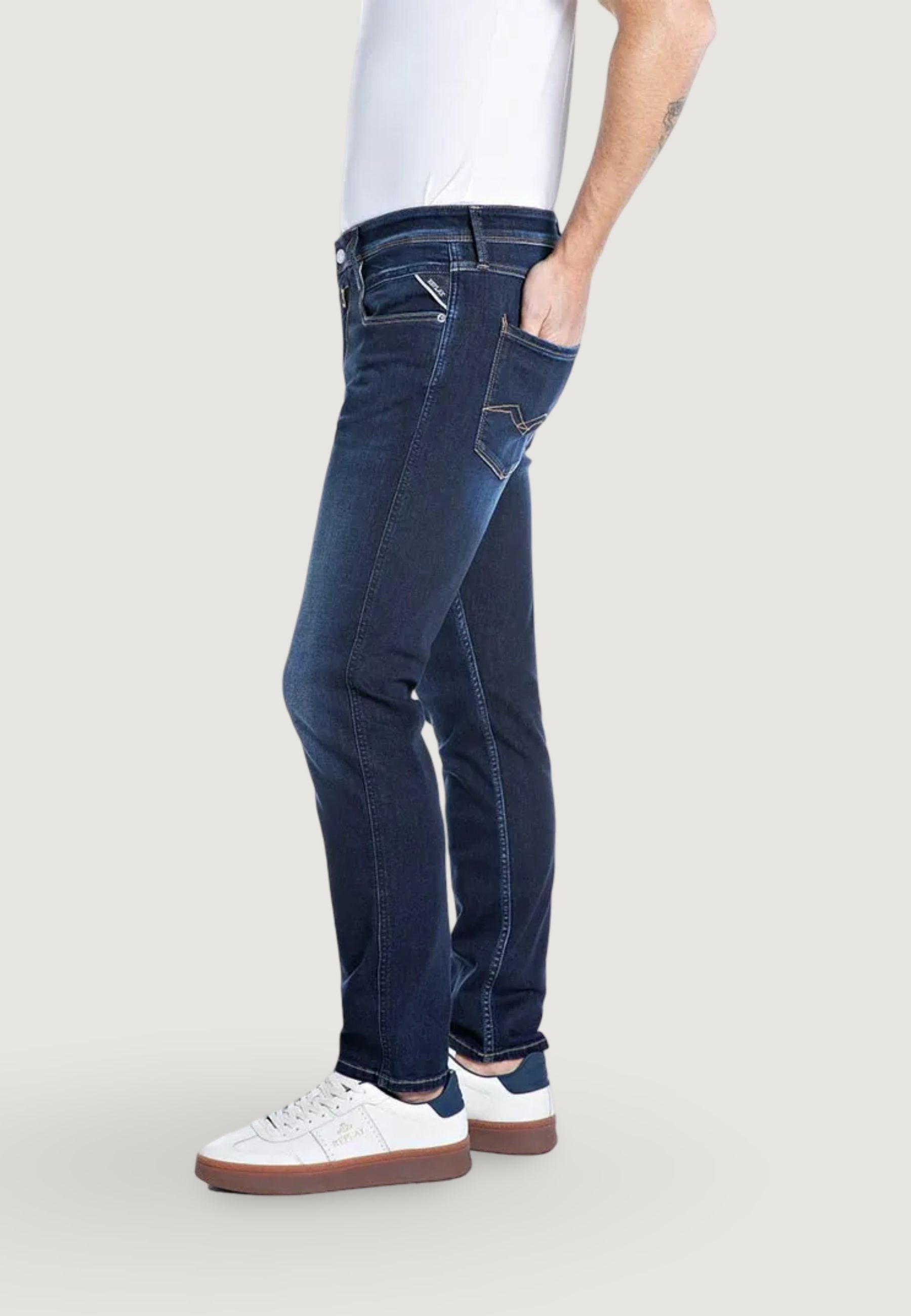 Slim jeans Replay 10 OZ DARK INDIGO POWER STRETCH DENIM