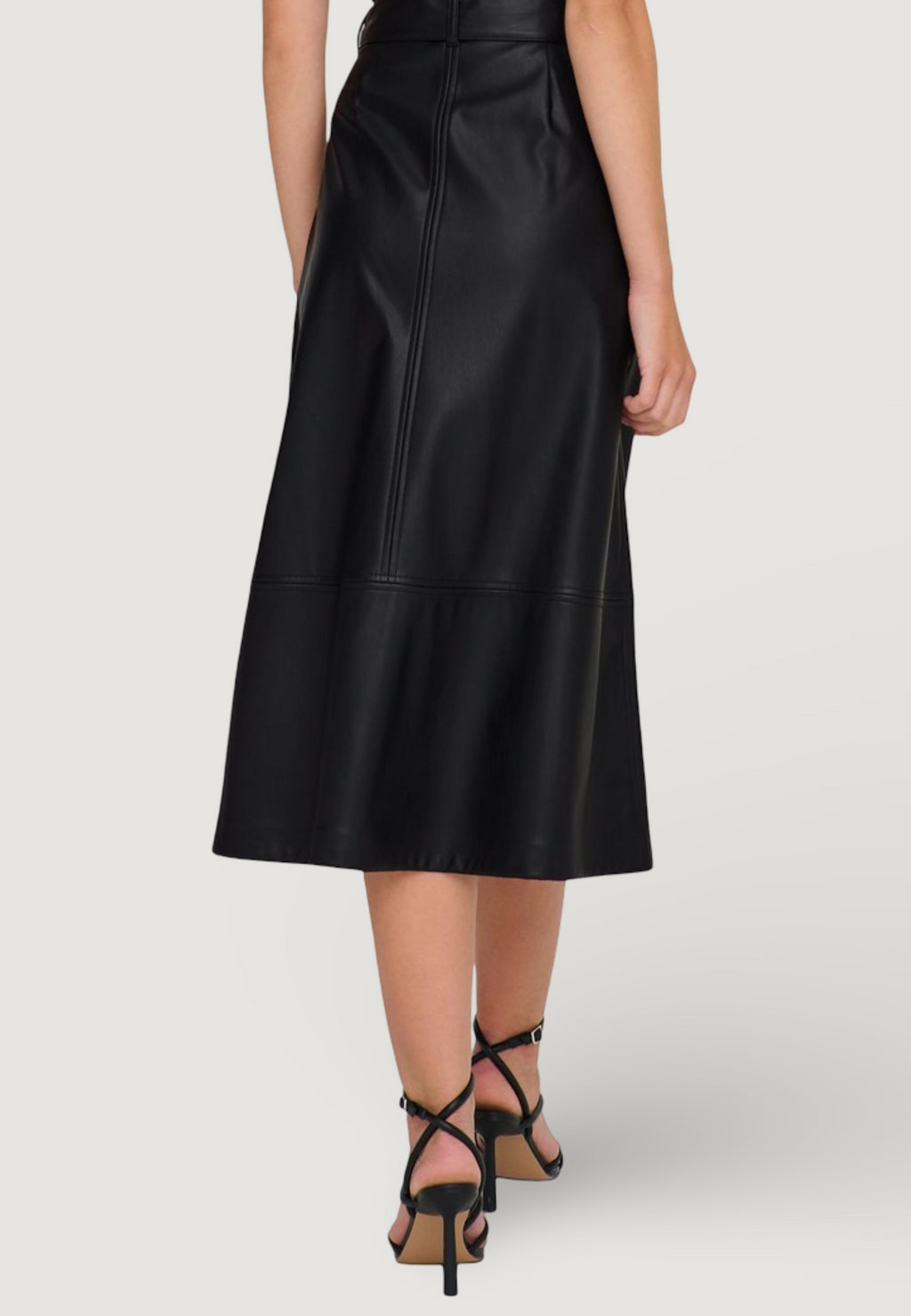 Longuette skirts Jacqueline de Yong Jdyantoine Hw Faux Leather Skirt Pnt