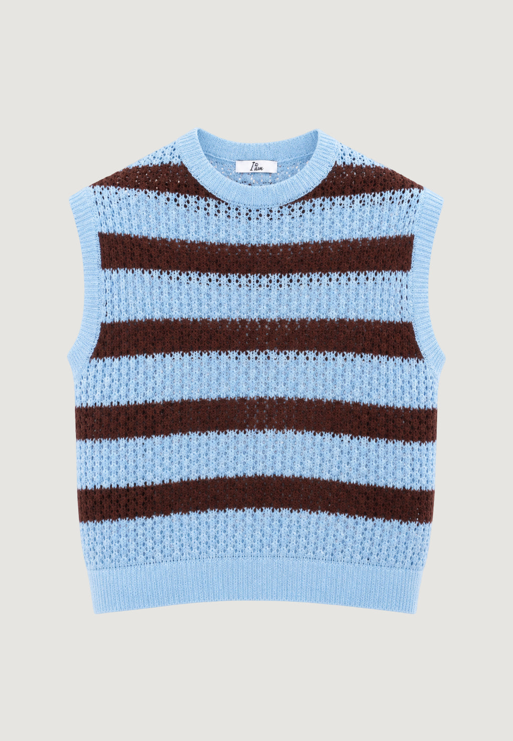 Maglia gilet I am Canotta Cotone Rigata