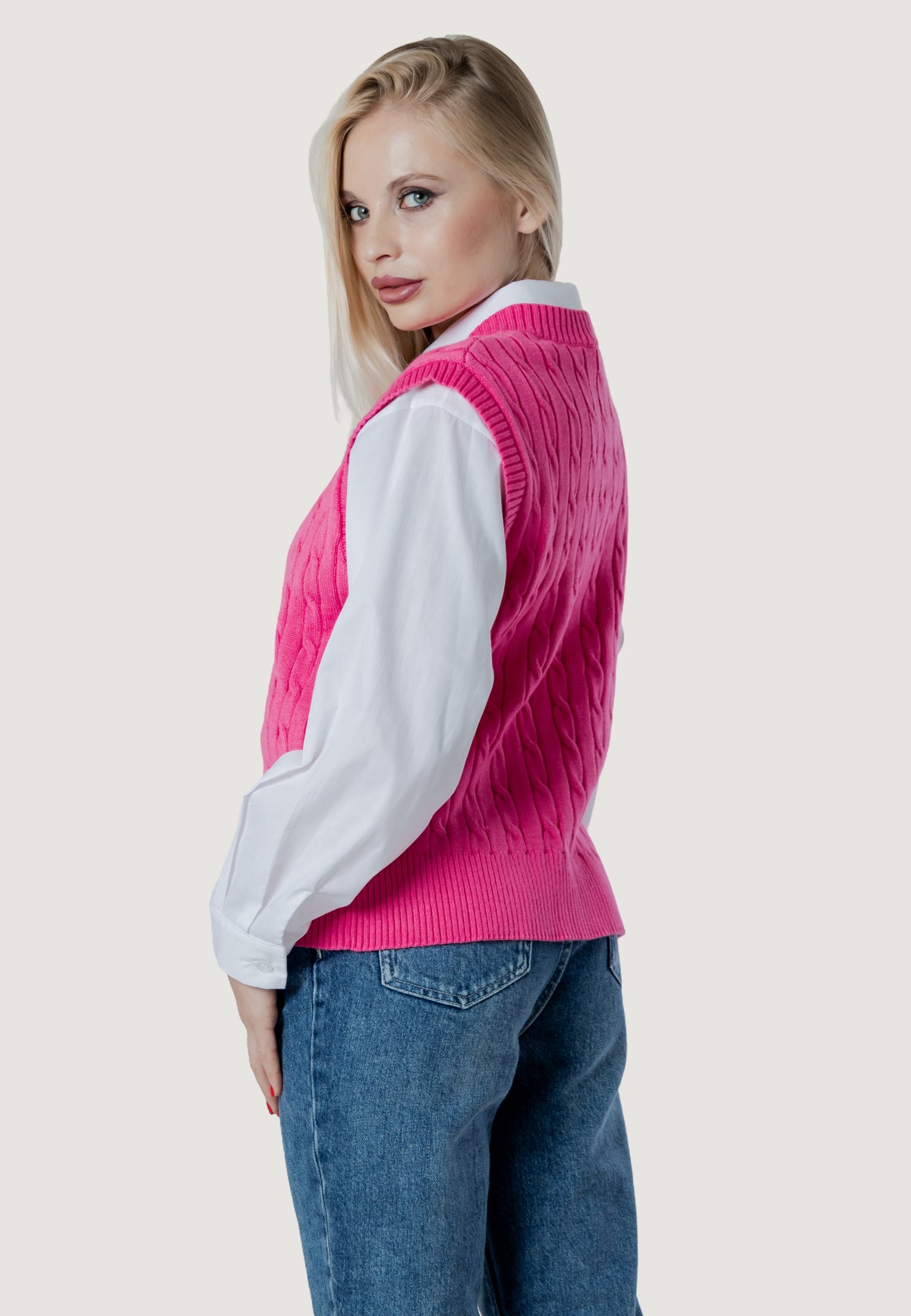 Vest sweater I am ortensia cable vest