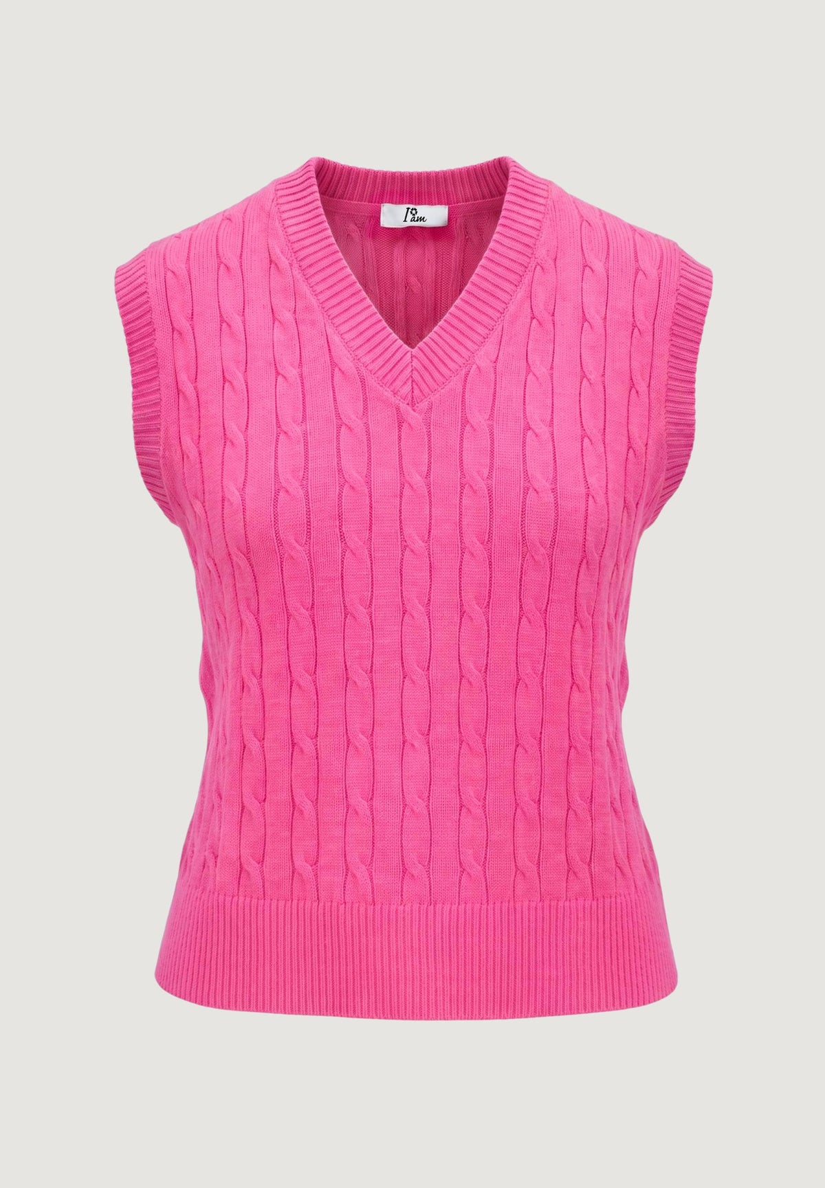 Vest sweater I am ortensia cable vest