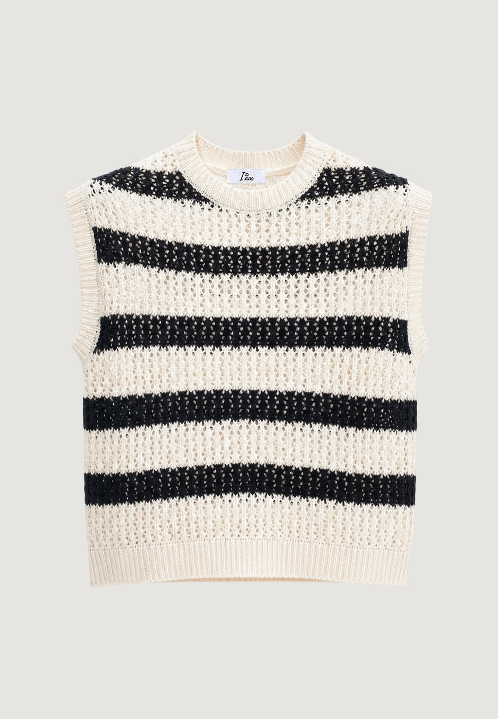 Maglia gilet I am Canotta Cotone Rigata