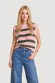 Maglia gilet I am Canotta Cotone Rigata