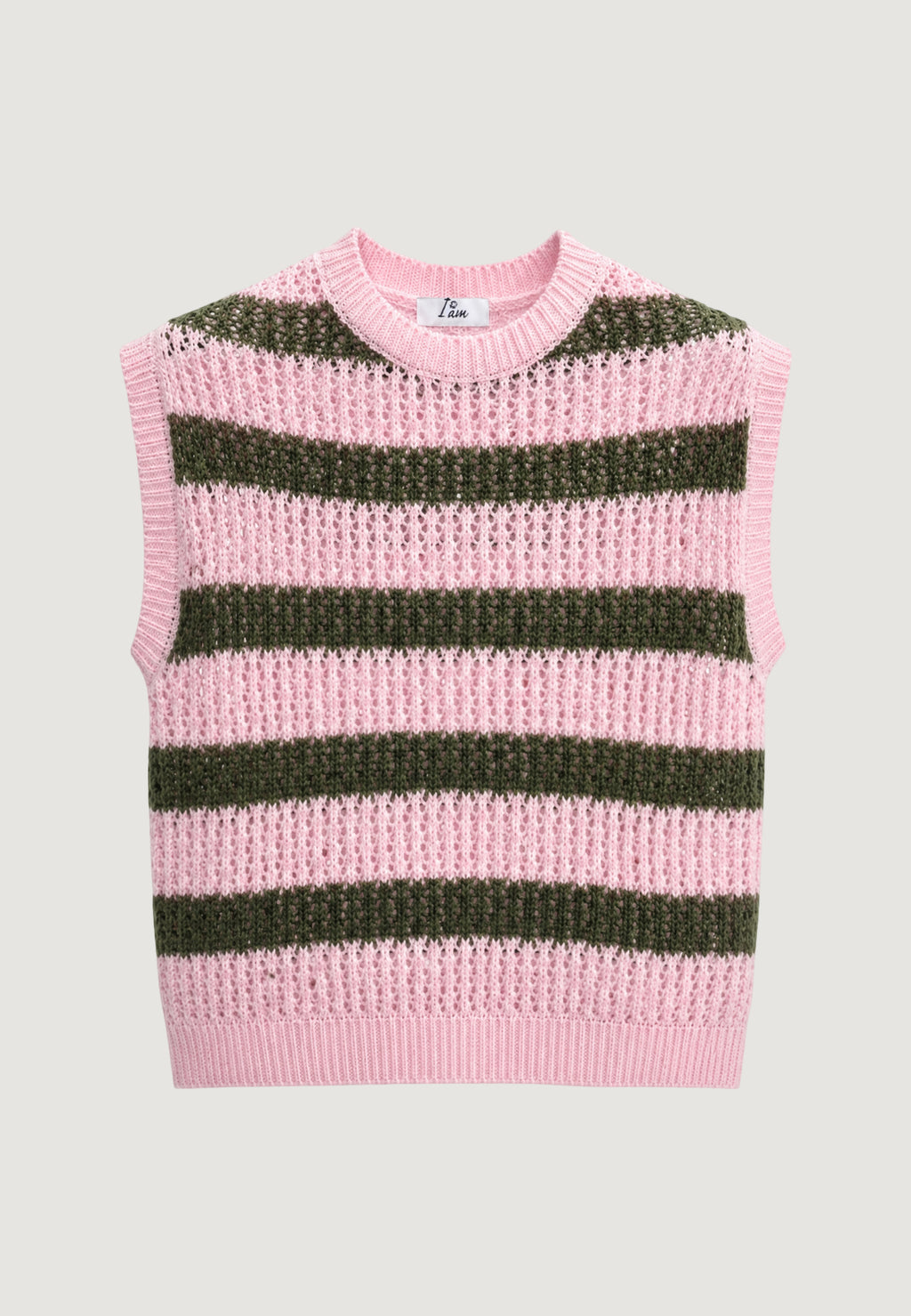Maglia gilet I am Canotta Cotone Rigata