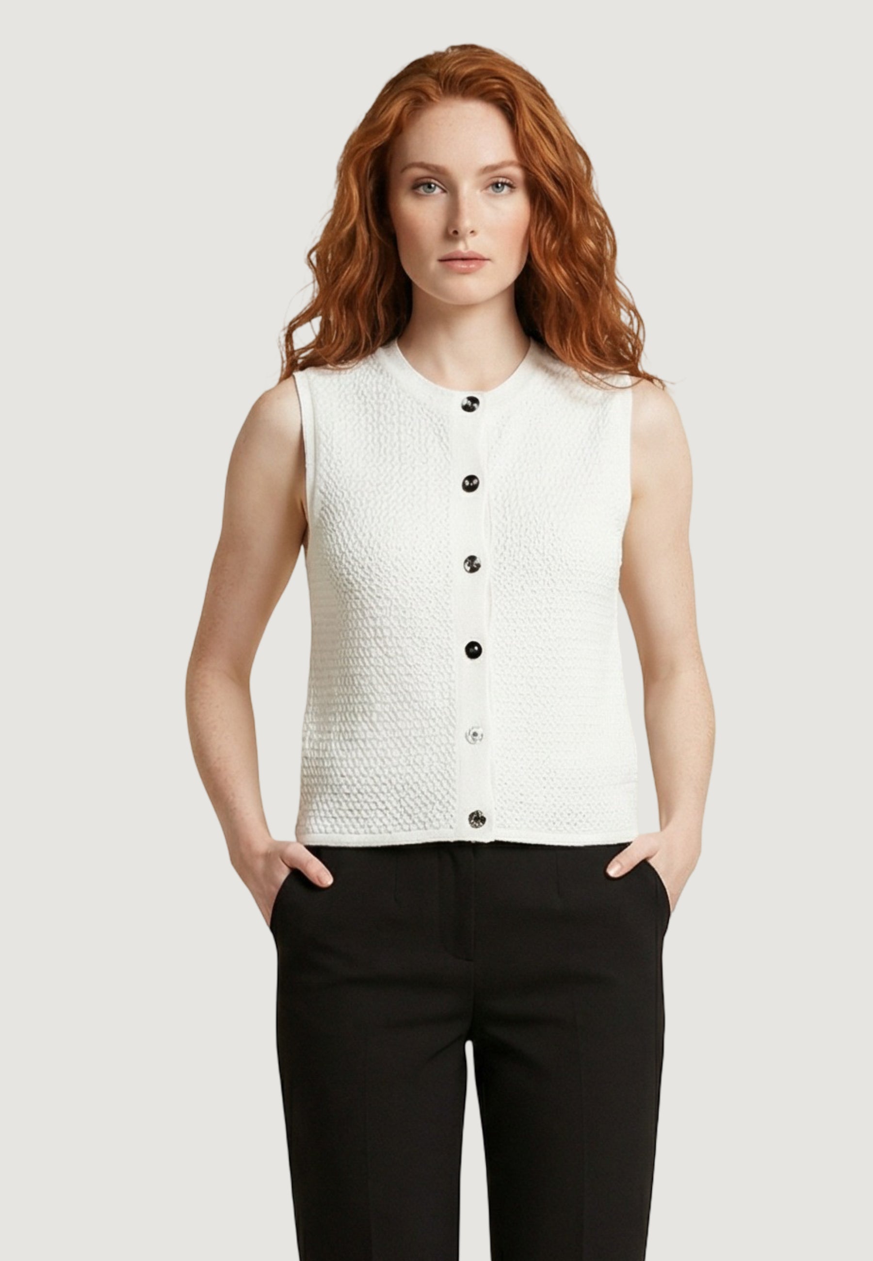 Maglia gilet Jacqueline de Yong Jdymartha S/L O-Neck Vest Knt