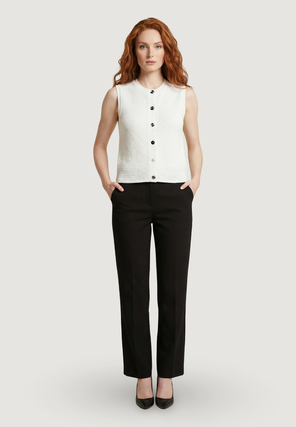 Maglia gilet Jacqueline de Yong Jdymartha S/L O-Neck Vest Knt