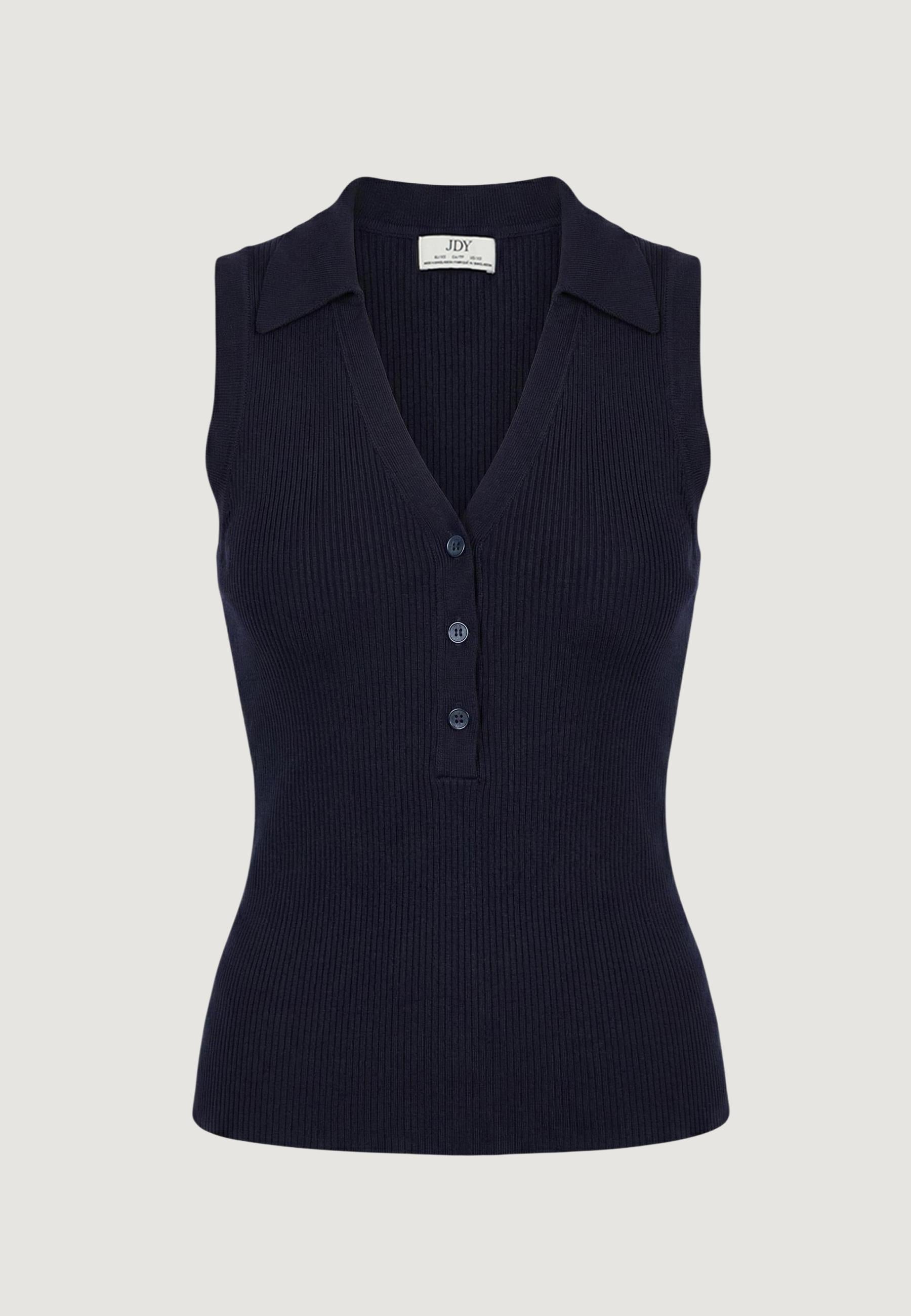 Maglia gilet Jacqueline de Yong Jdynanna S/L Collar Top Knt
