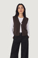 Vest sweater Jacqueline de Yong Jdybrilliant Life S/L Onebutton Vest Knt